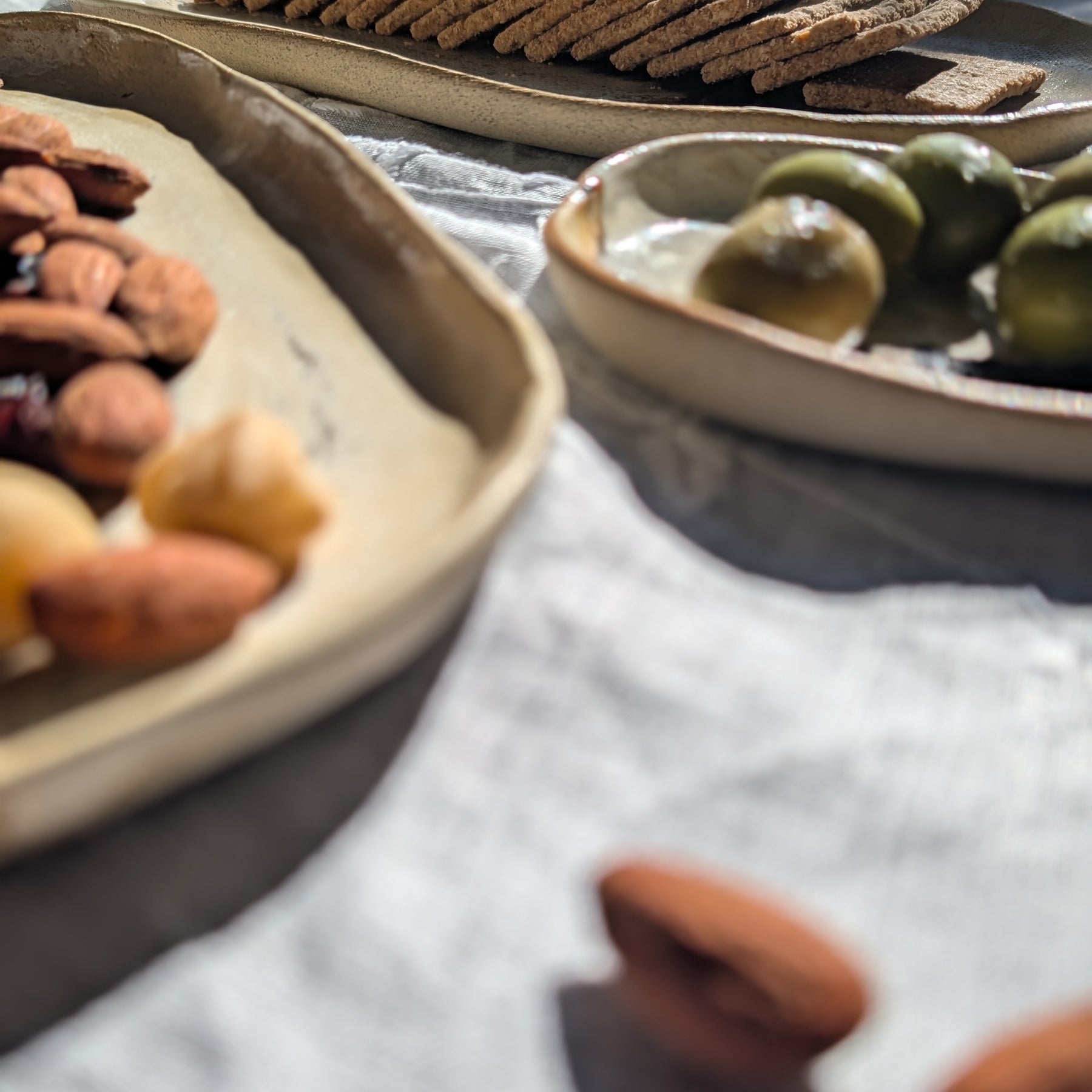 Handmade Ceramic Tray Set (3)| inspired by textures found in nature