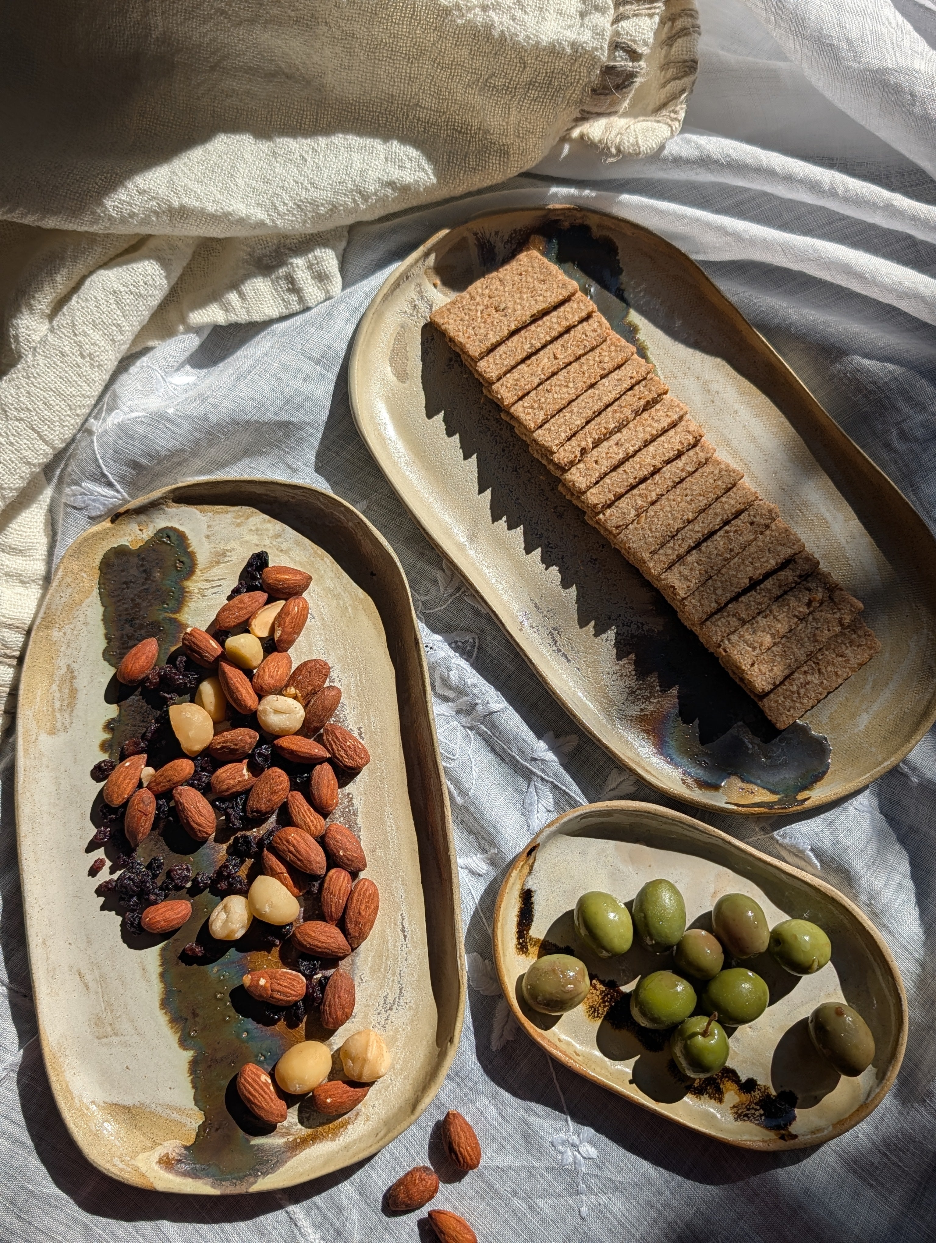 Handmade Ceramic Tray Set (3)| inspired by textures found in nature