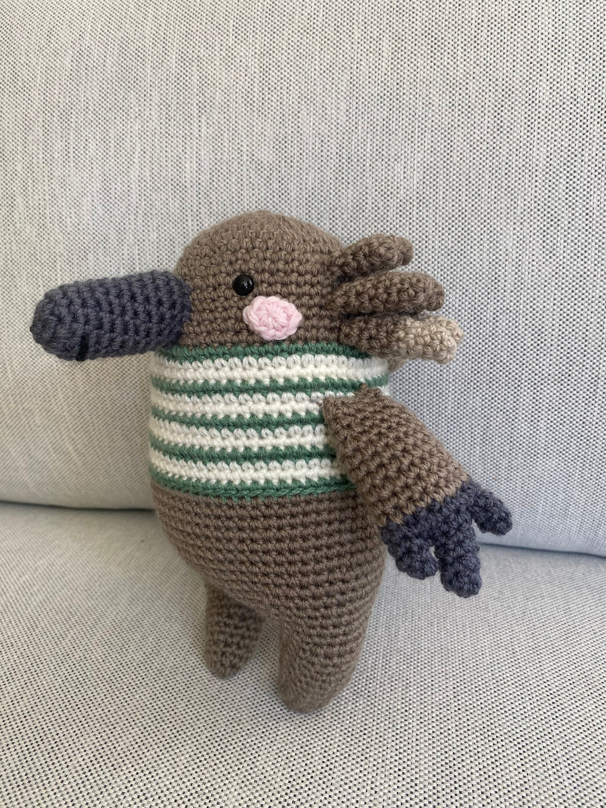Bob the Echidna - crocheted toy