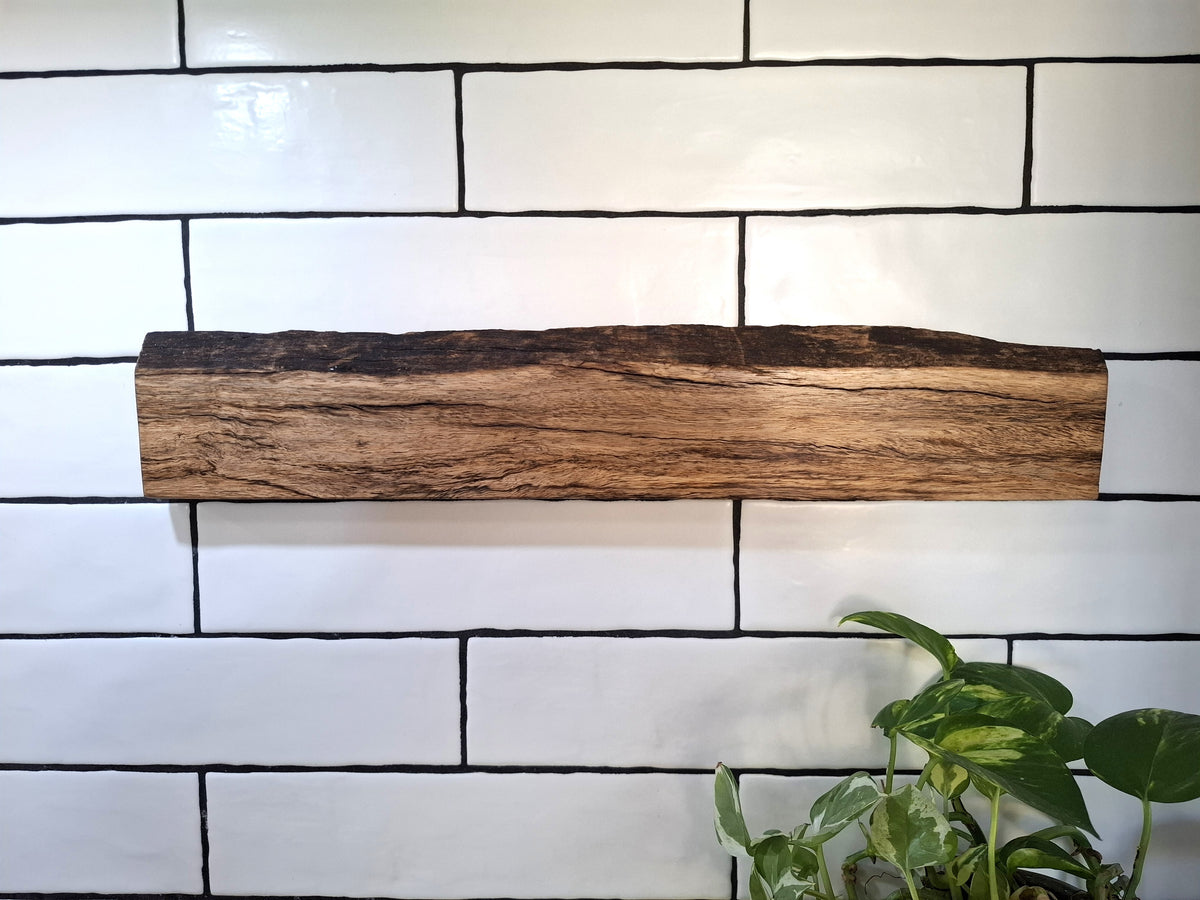Handmade Wooden Magnetic Knife Holder: Wall-Mounted Kitchen Rack