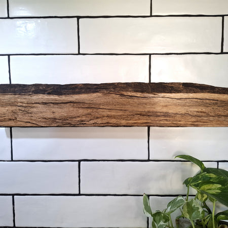 Handmade Wooden Magnetic Knife Holder: Wall-Mounted Kitchen Rack