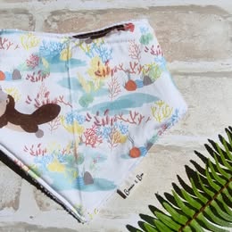 Handcrafted, Bandana Bibs, 6 patterns, Cotton & Terry towelling, E018