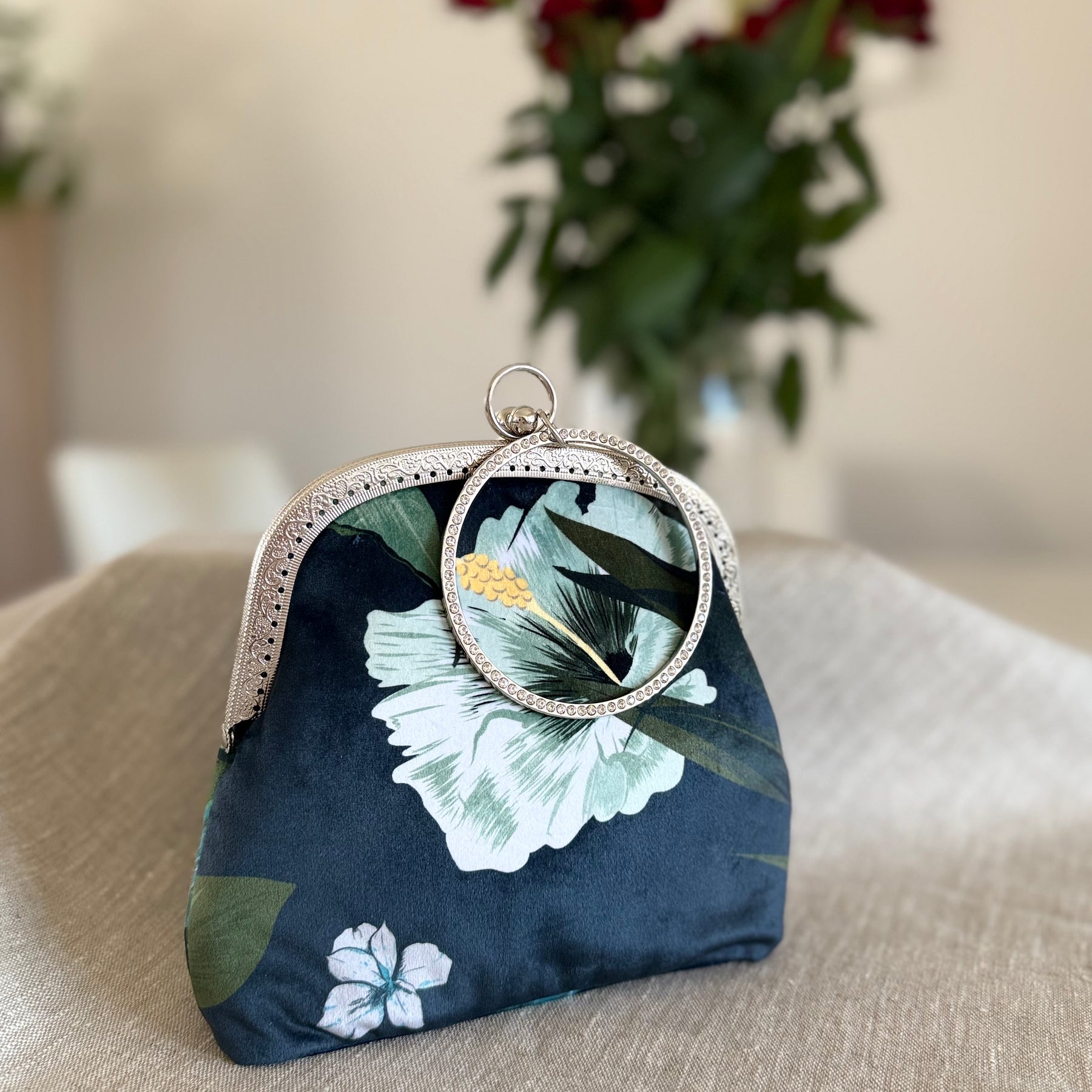 Retro style clutch evening