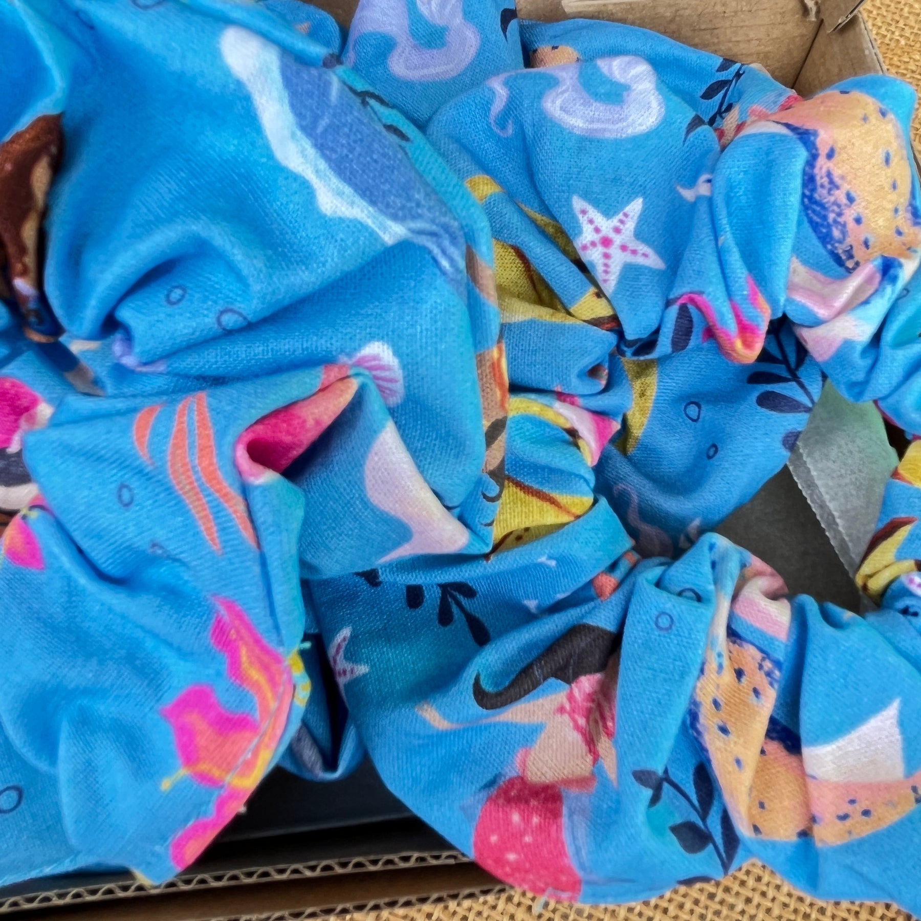 Handmade Mermaid Scrunchies |splash of ocean magic