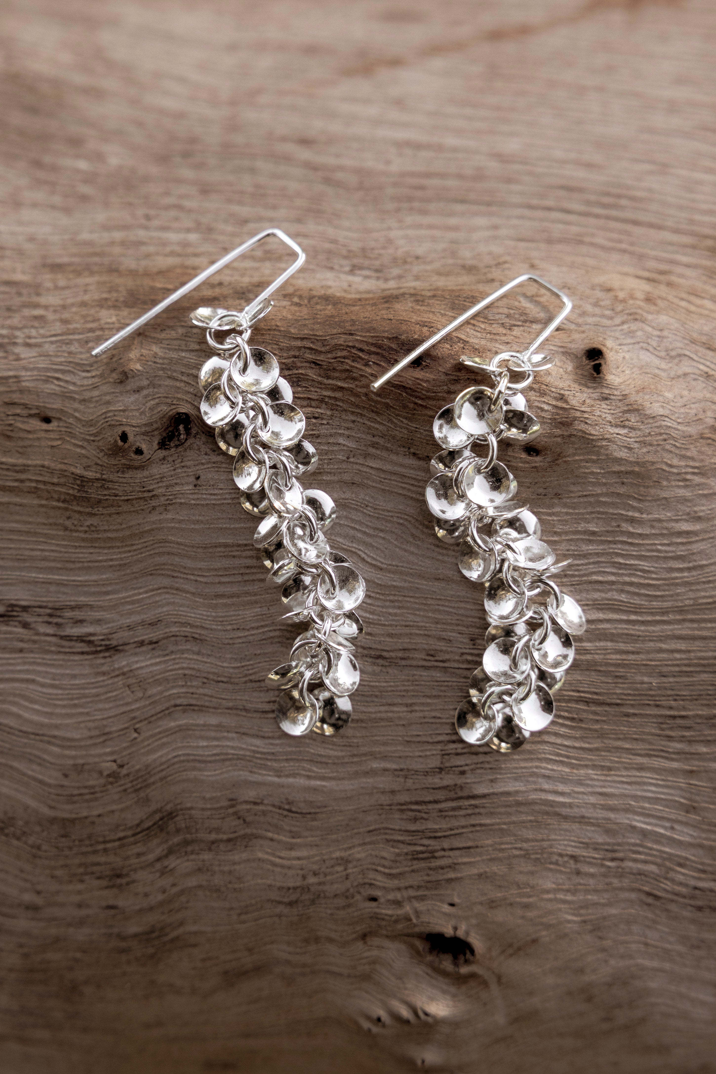 Cascading Disc Earrings