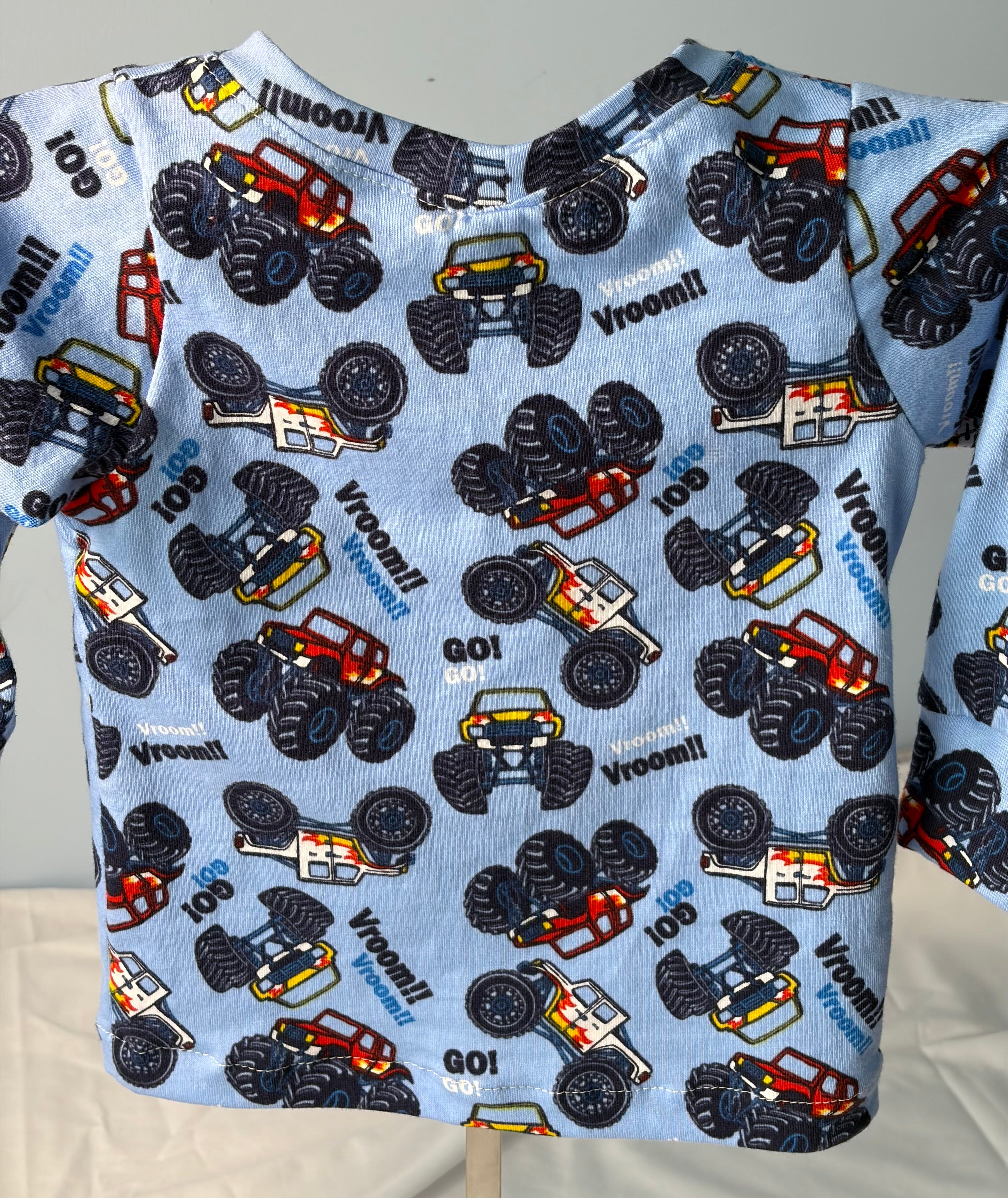 MONSTER TRUCK LONG SLEEVE TOP & PANTS 6-9 Months