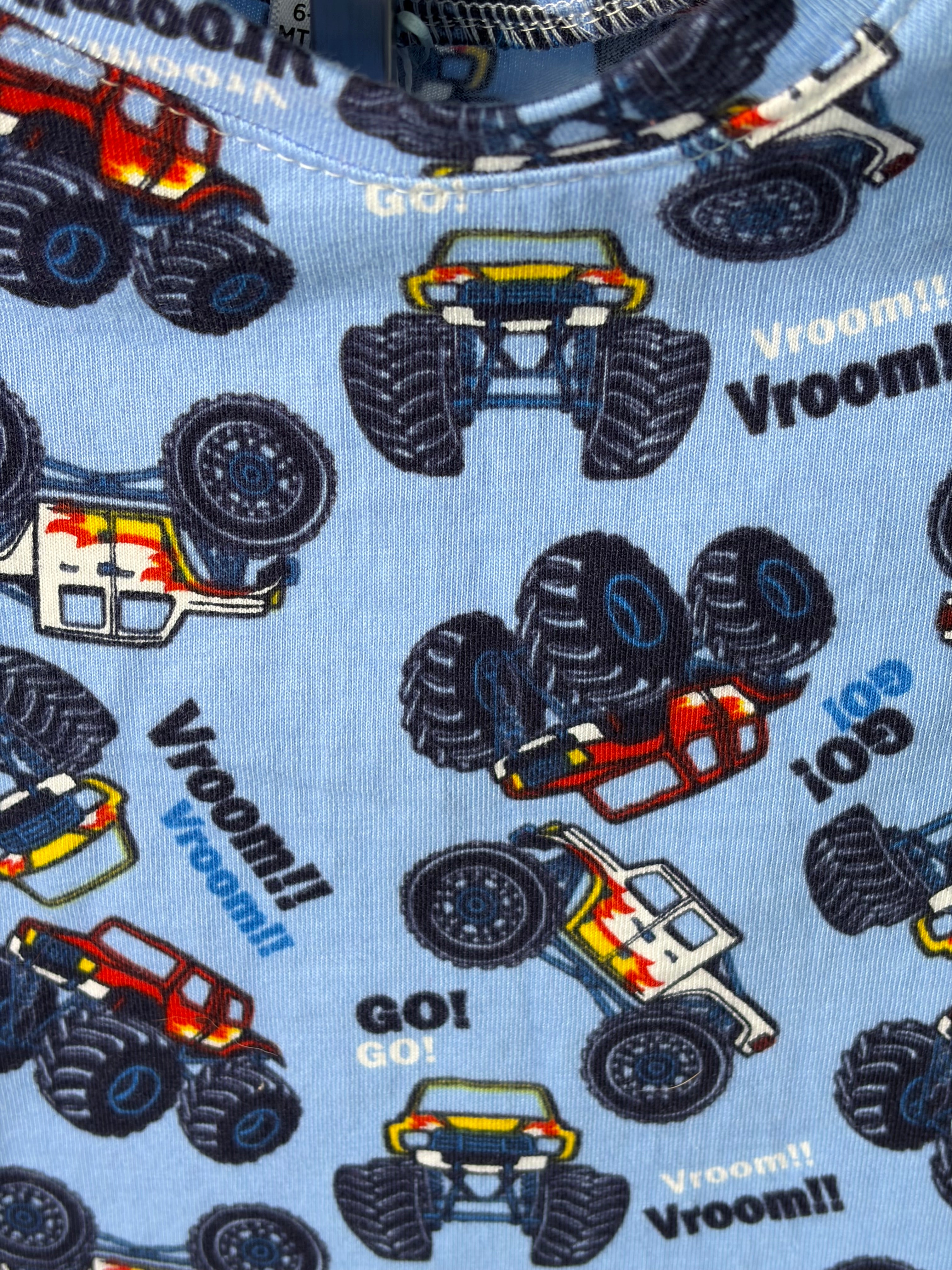 MONSTER TRUCK LONG SLEEVE TOP & PANTS 6-9 Months