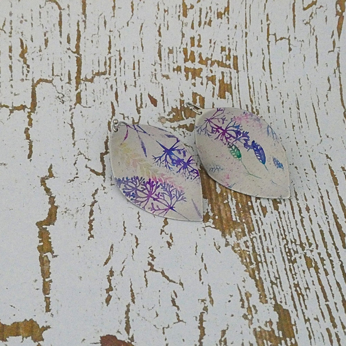 Anodised aluminium earrings - Wild Petal Collection