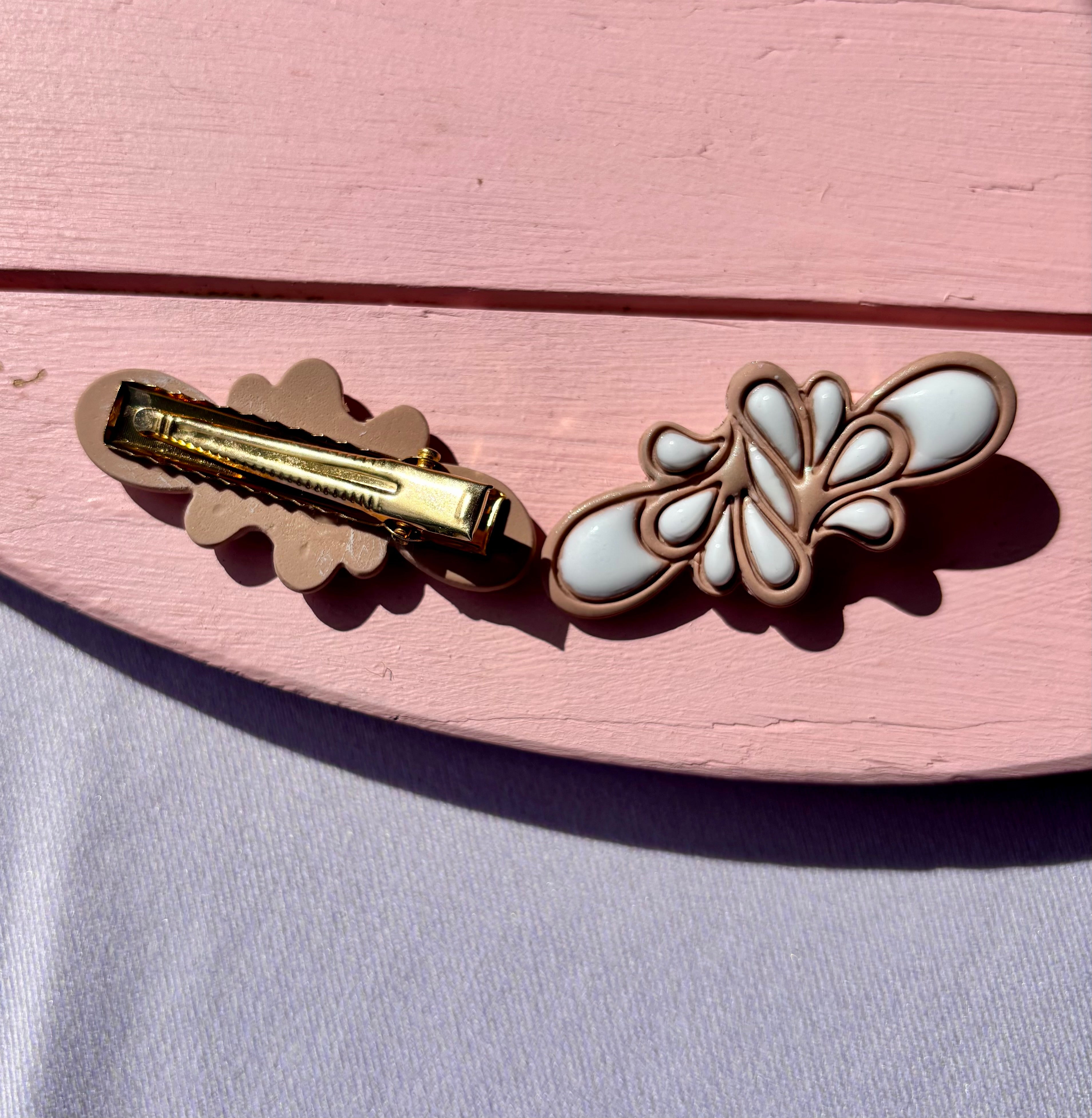 Floral Statement Hair Clips