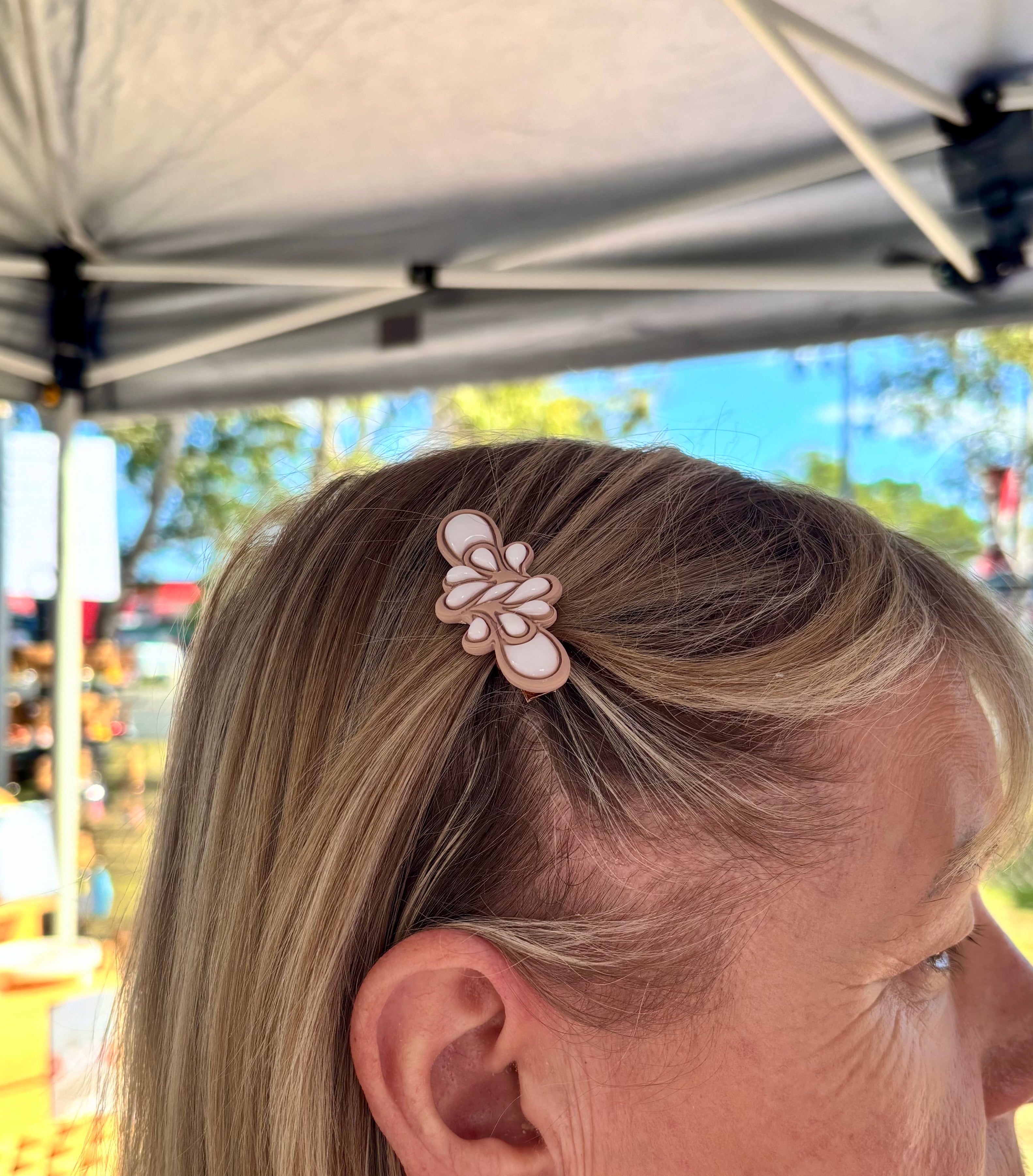 Floral Statement Hair Clips