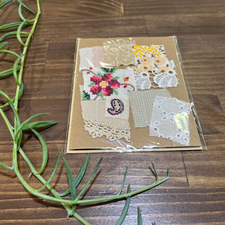 gorgeous natural scrappy patch card - violetclothing - free postage