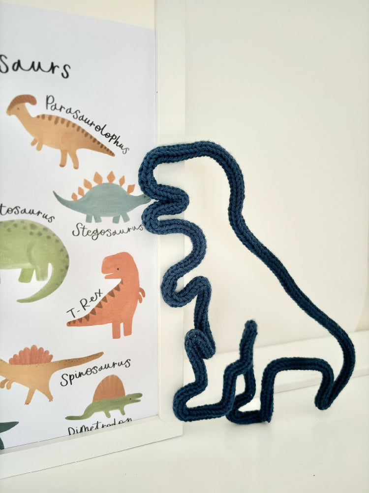Knitted Dinosaur TRex | Pick Your Colour