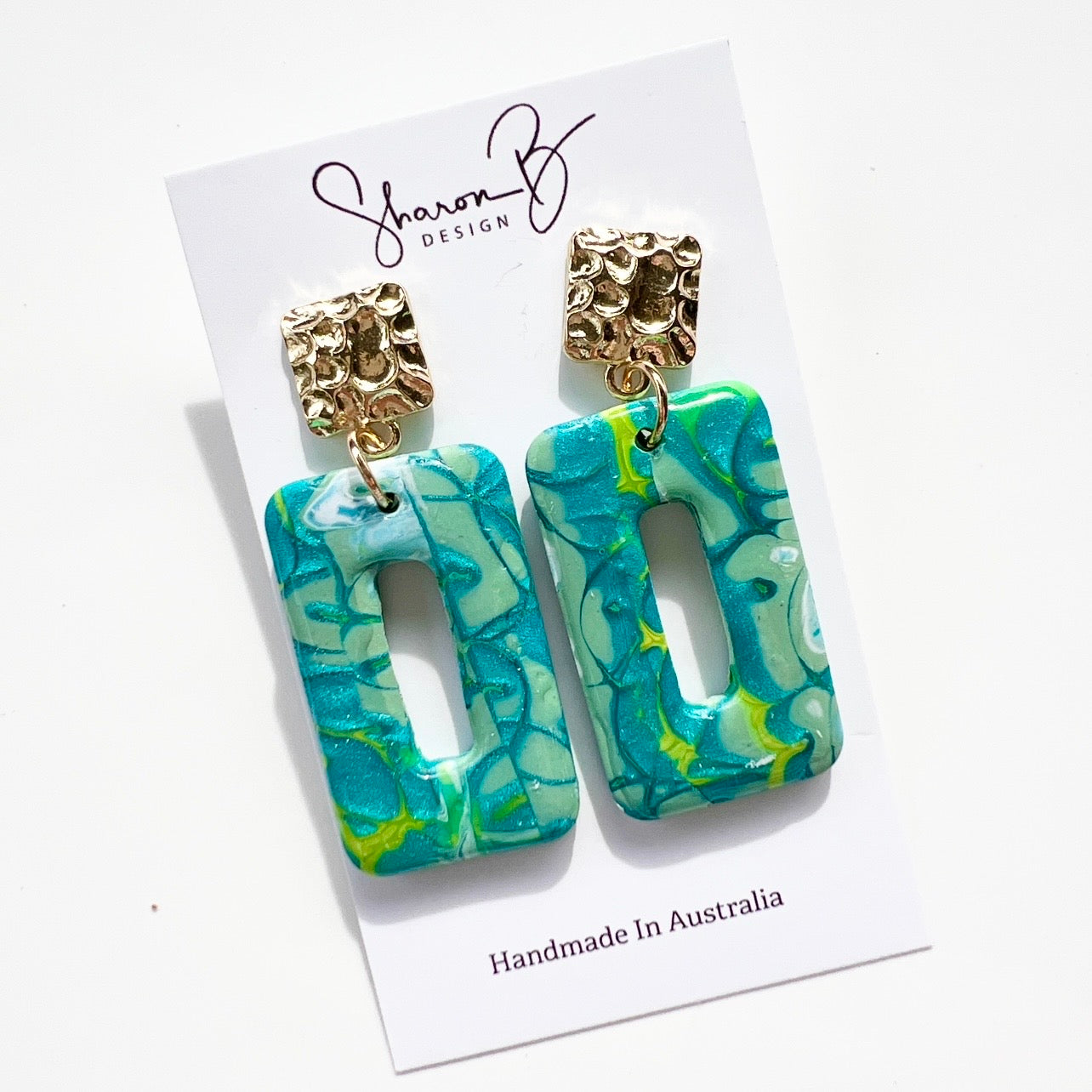 Earrings~Dangles~Lightweight~Affordable~Turquoise