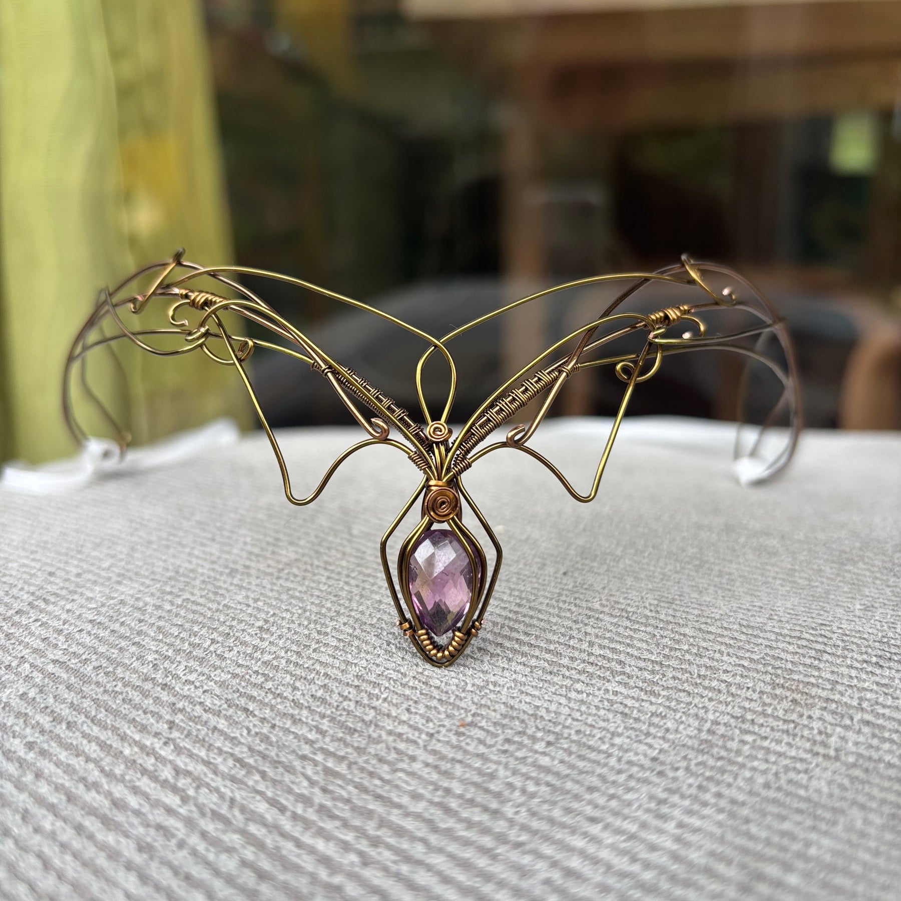 Amethyst Crystal elven fairy fantasy crown