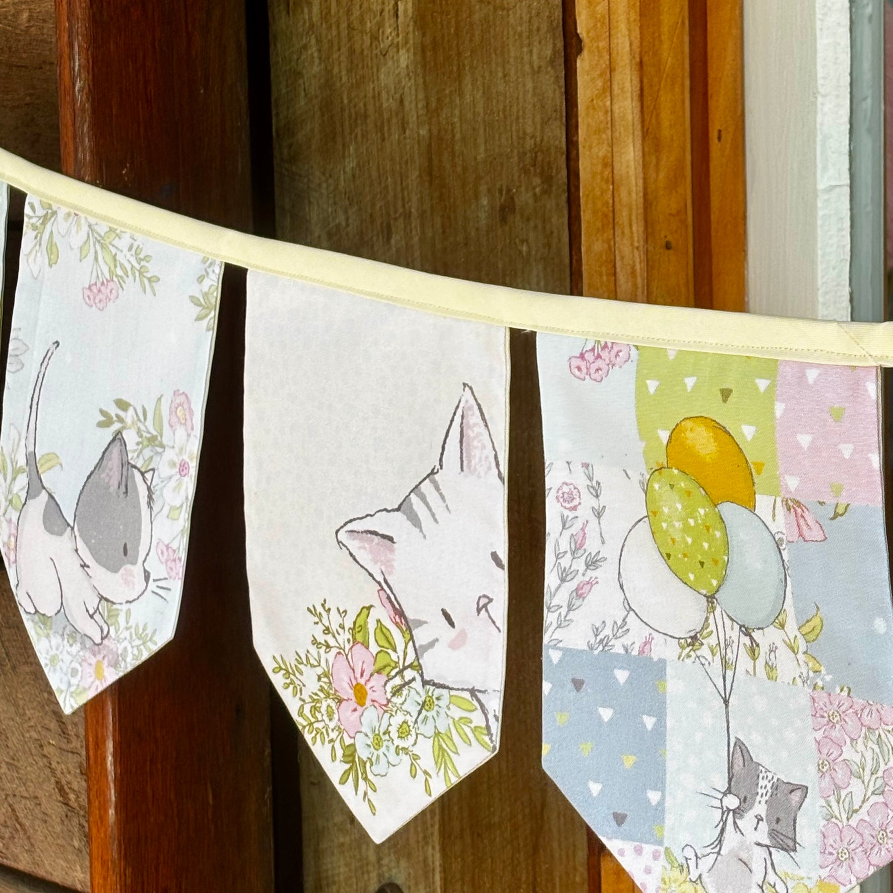 Kitten Dreams – Handmade Nursery Bunting.