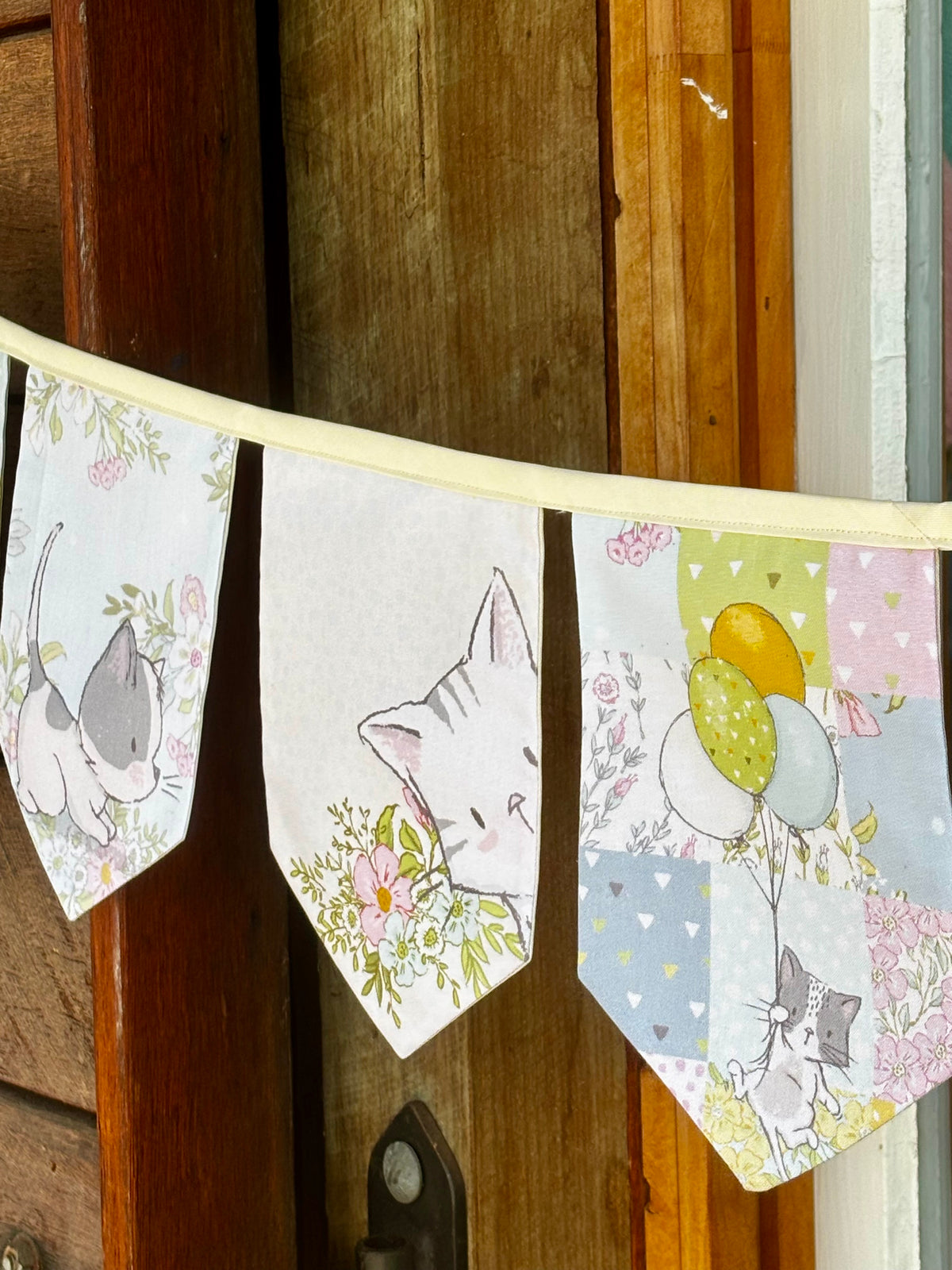 Kitten Dreams – Handmade Nursery Bunting.