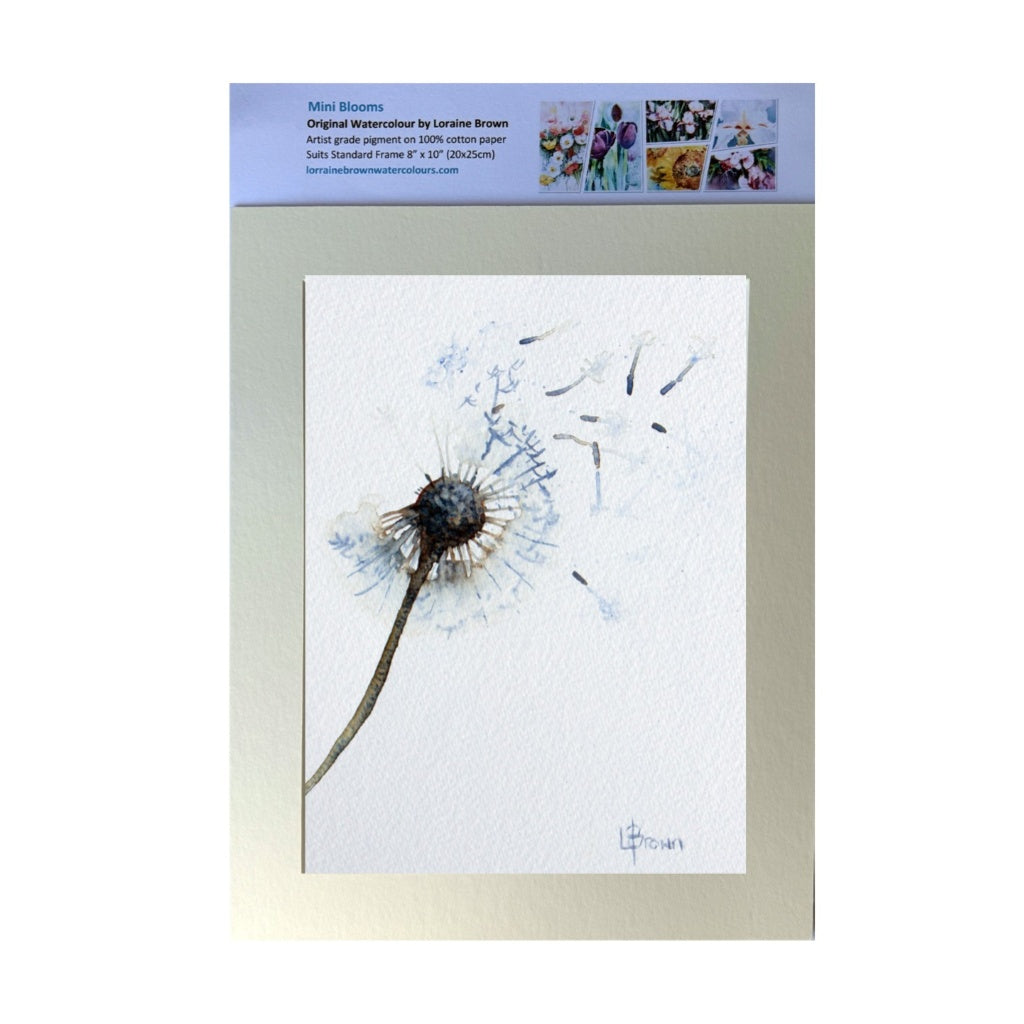Mini Blooms #19 Dandelion Original Watercolour Painting