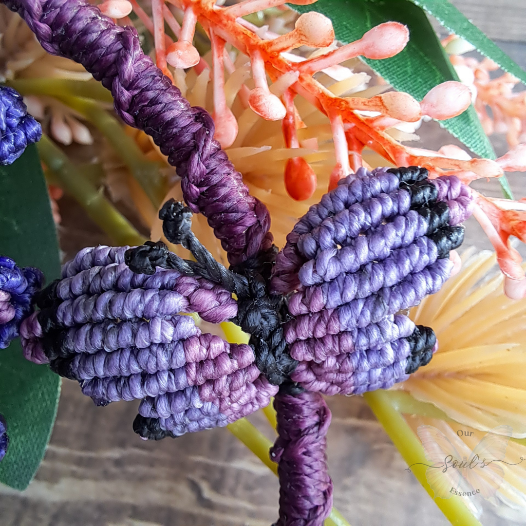 Dream Amethyst Micro Macramé Tree Decor