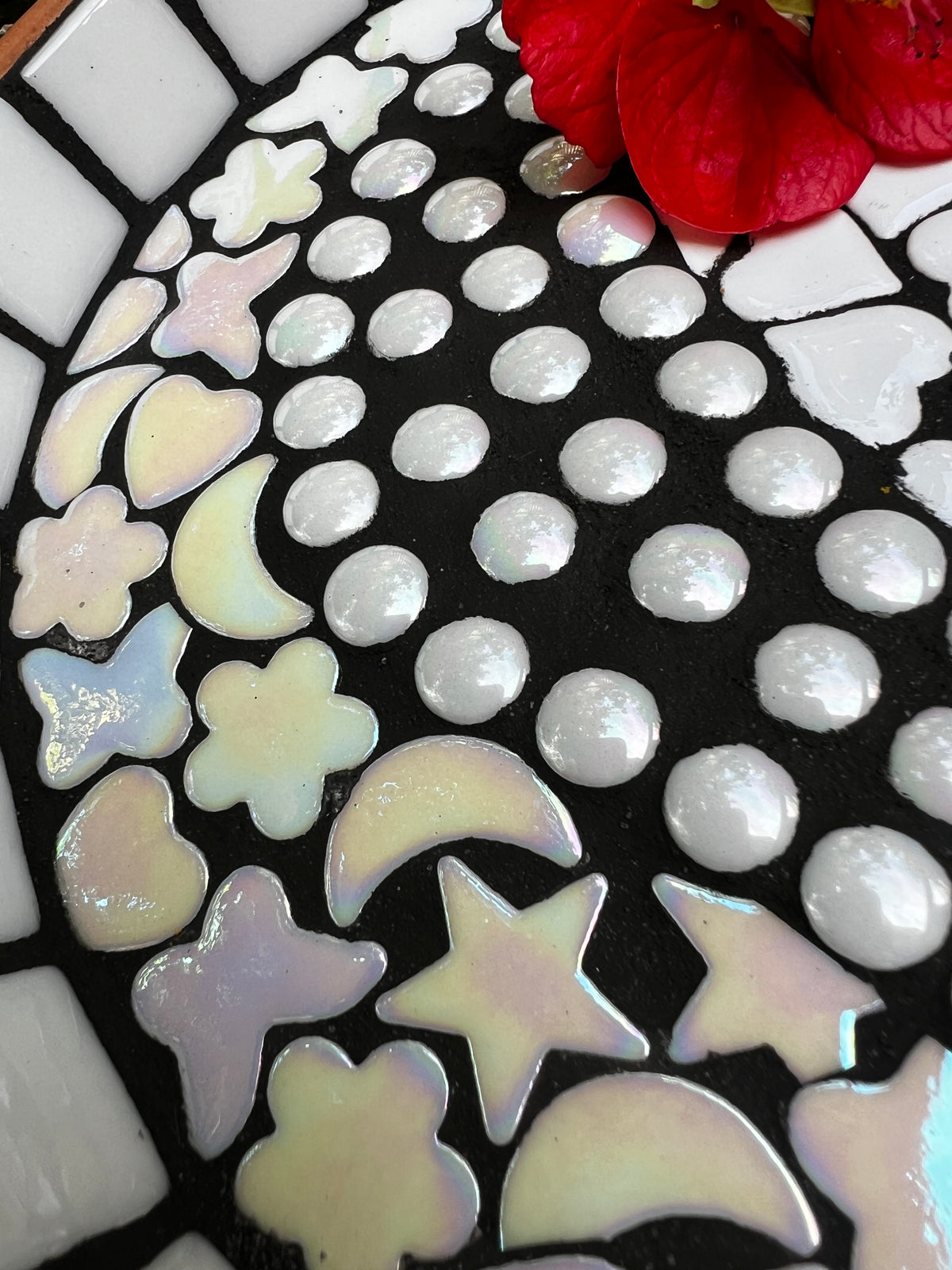 Mosaic Bee Bath.
