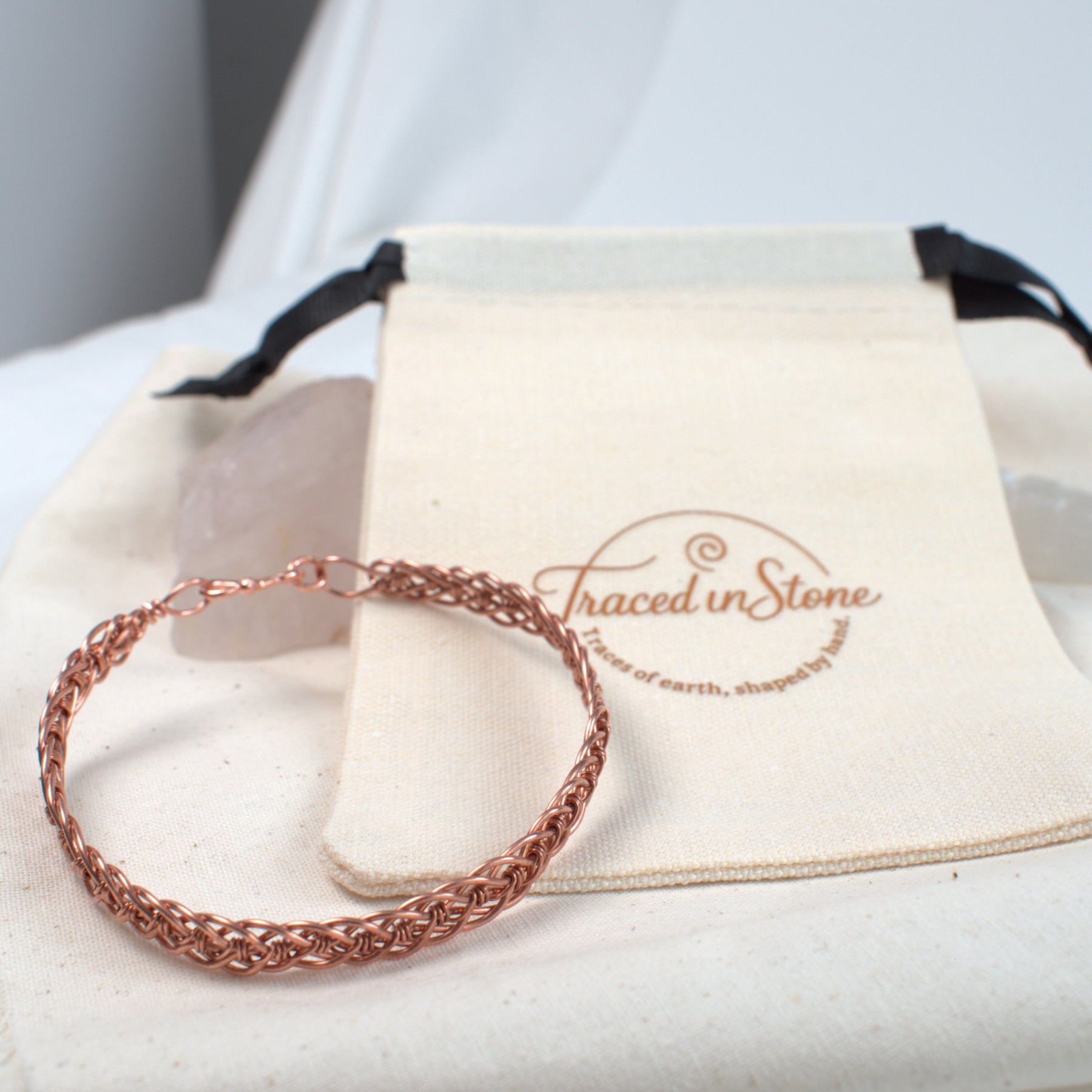 Rhythm - Hand Woven Copper Bracelet