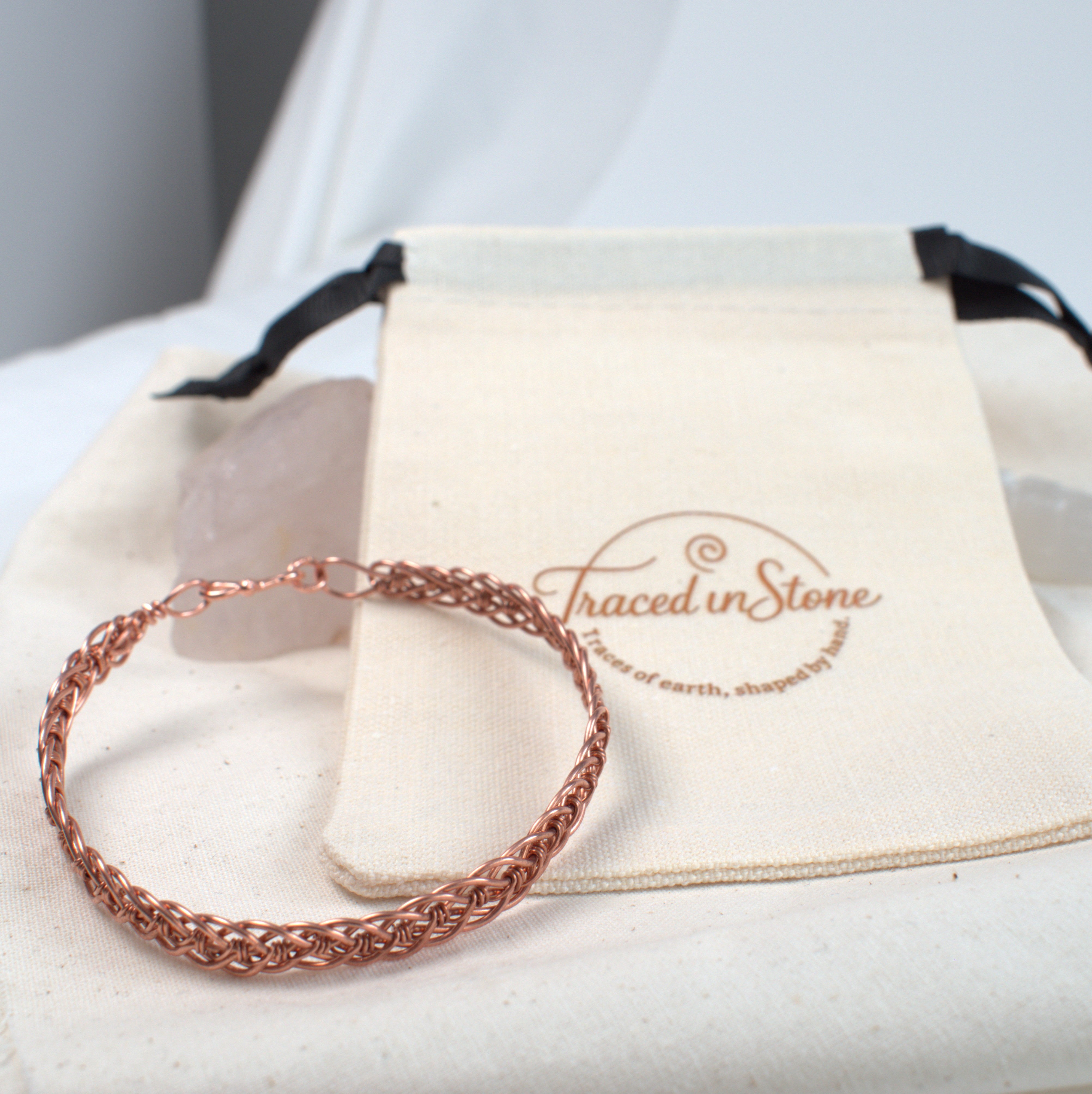 Rhythm - Hand Woven Copper Bracelet