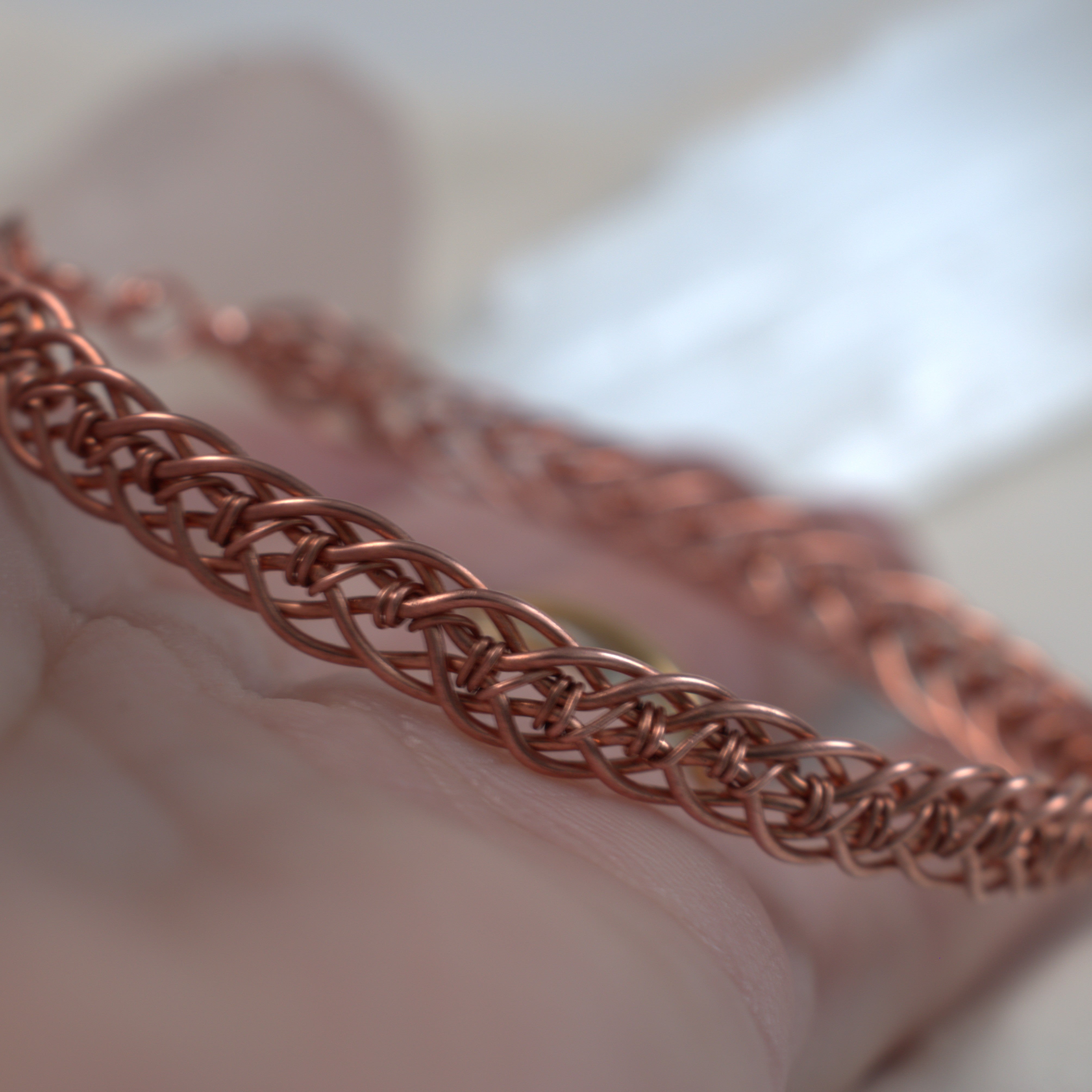 Rhythm - Hand Woven Copper Bracelet