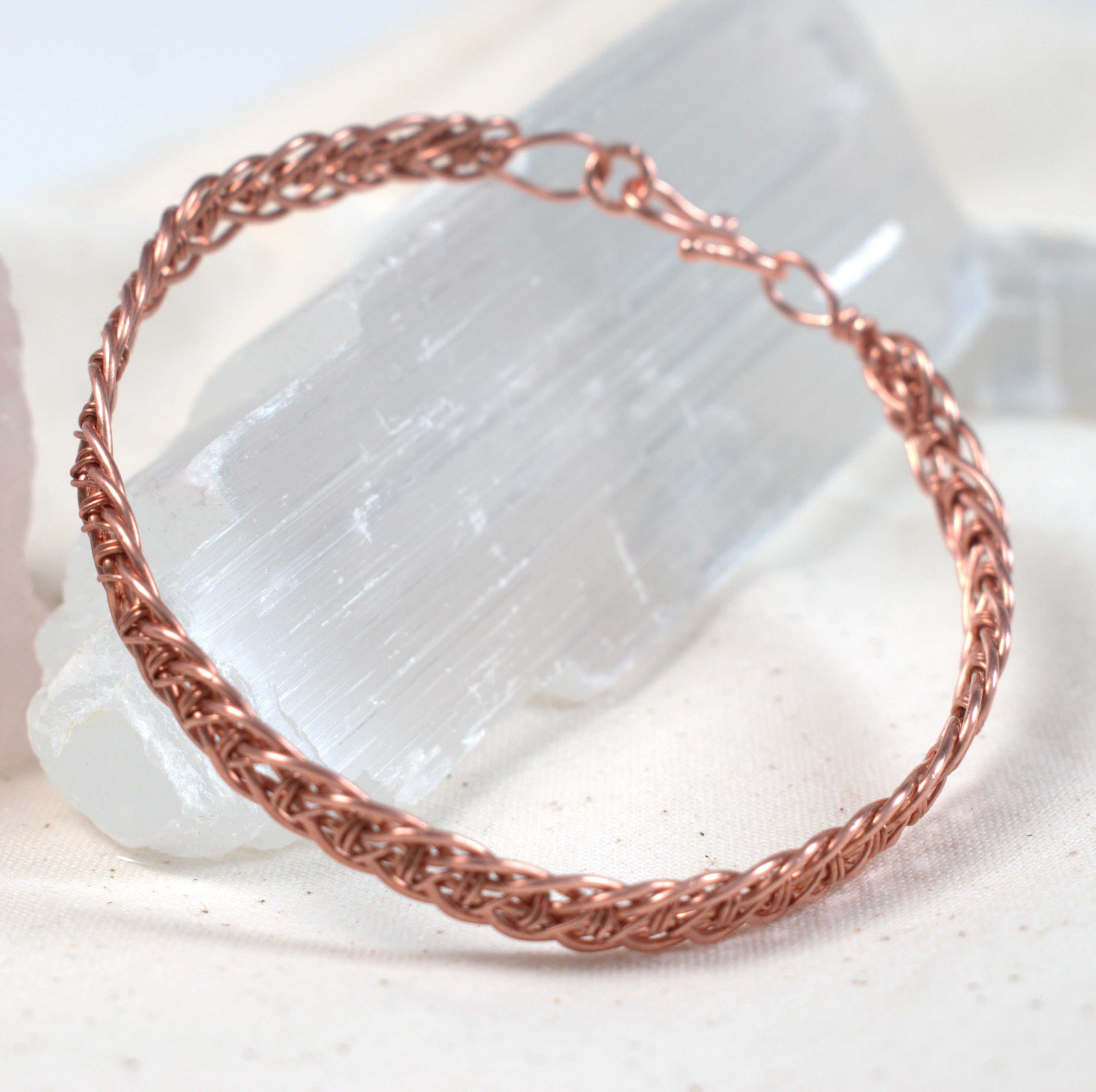 Rhythm - Hand Woven Copper Bracelet