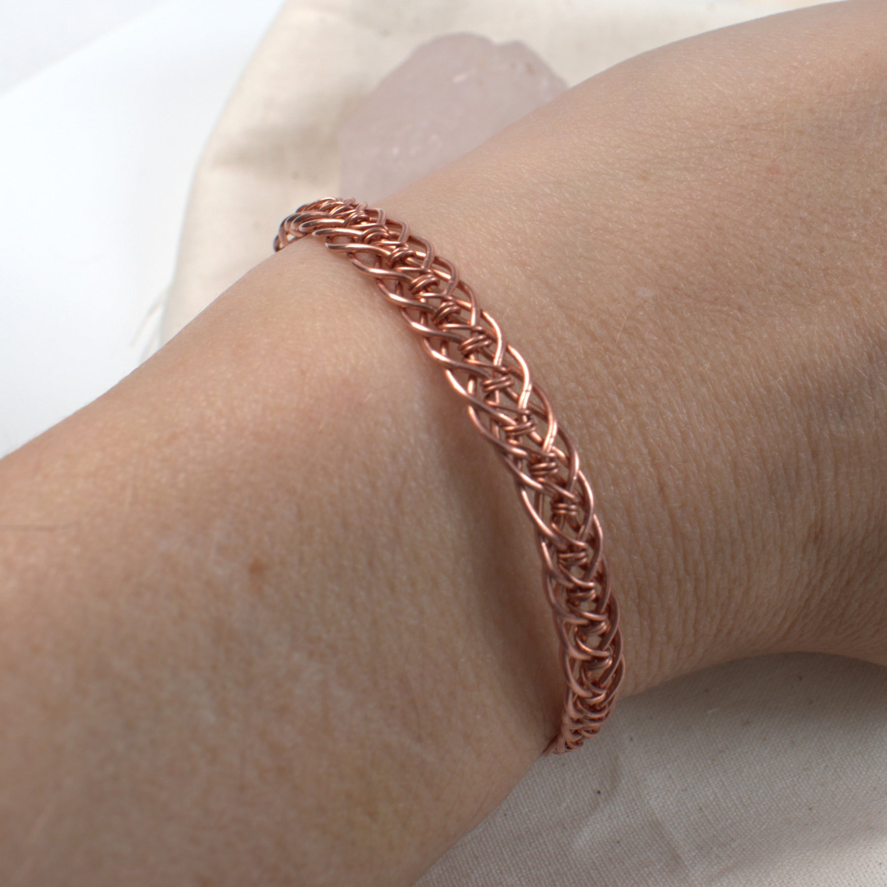 Rhythm - Hand Woven Copper Bracelet