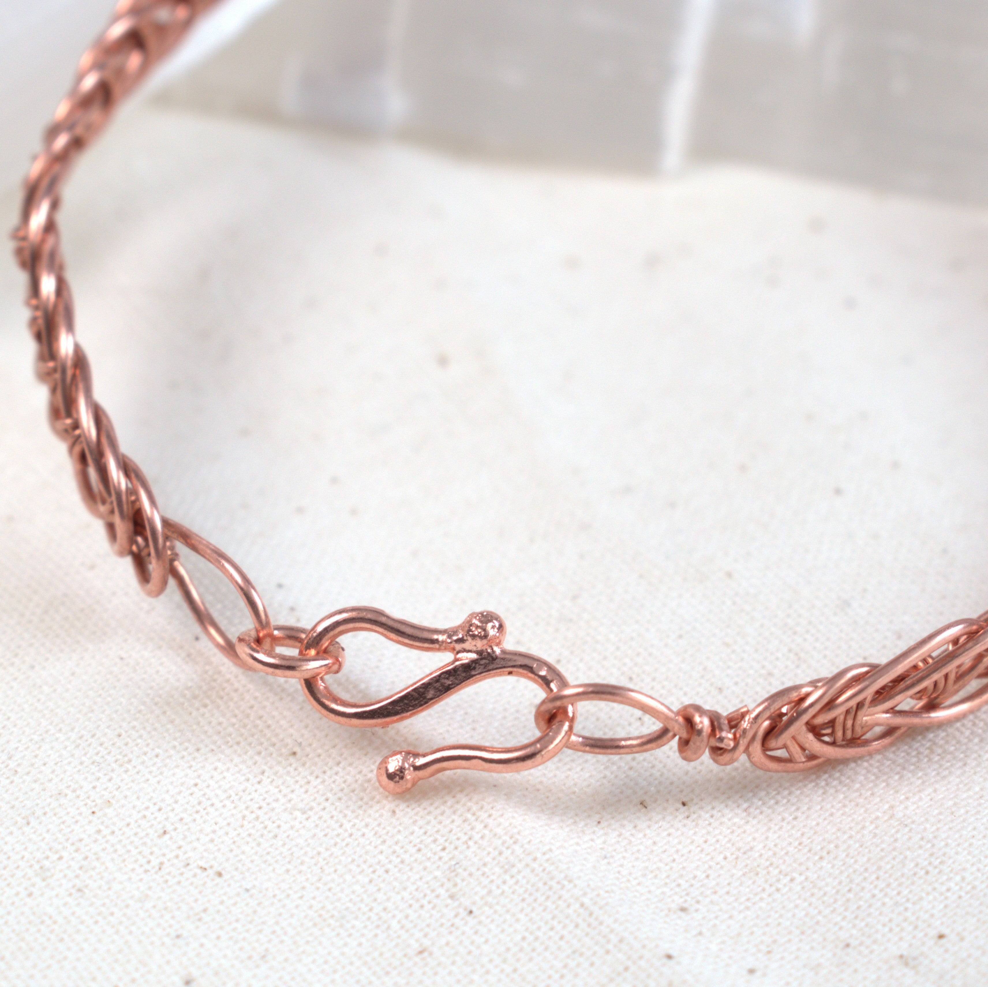 Rhythm - Hand Woven Copper Bracelet