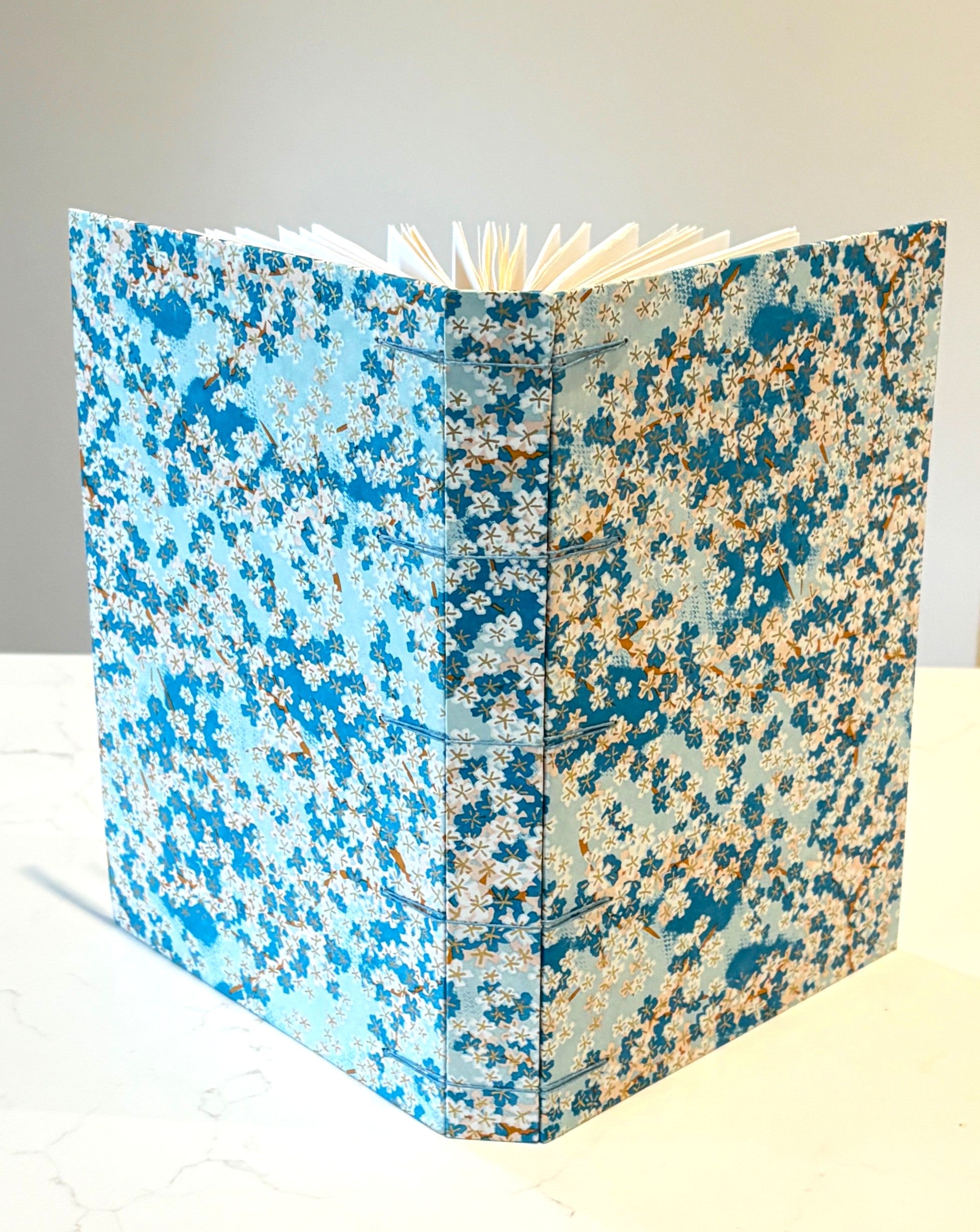 Handmade Secret Belgian Stitch Journal with Japanese Cover