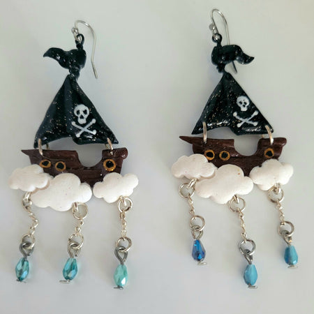 Pirate Ship Earrings