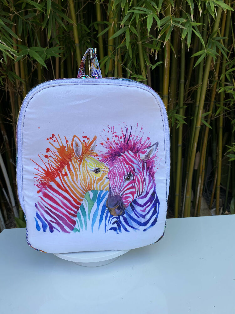 Rainbow Zebras Backpack