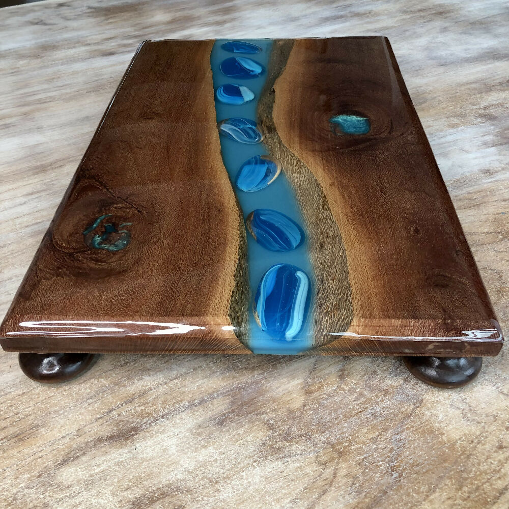 Blue Gum Timber and Resin River Home Decor