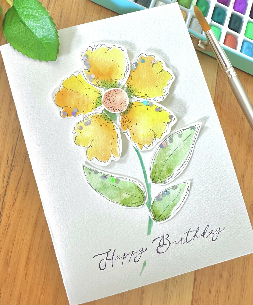 Handmade Greeting Cards Blank - Birthday