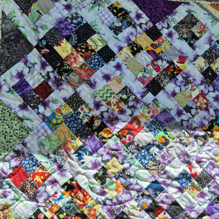 Queen sized Scrappy quilt