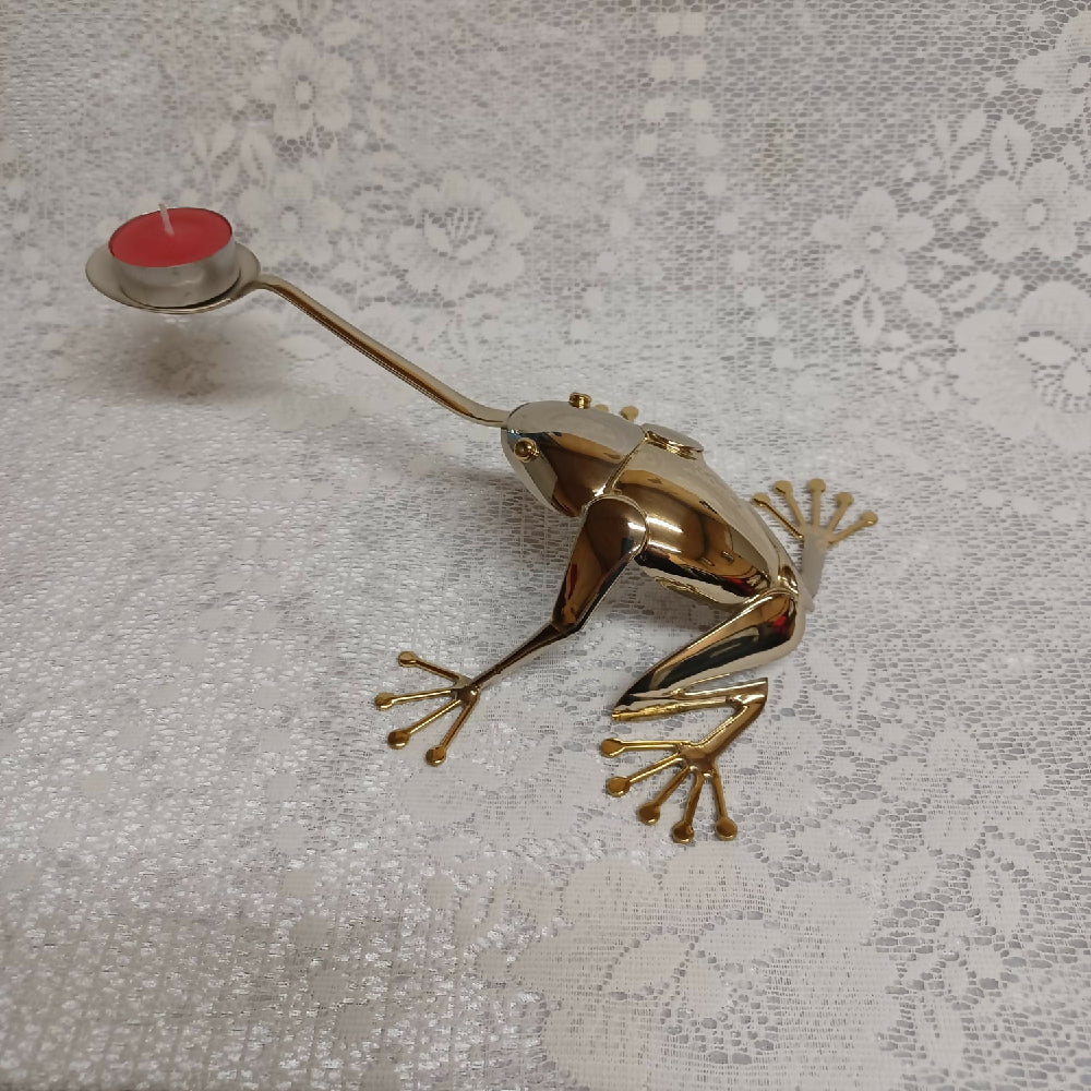 frog tealight candle holder