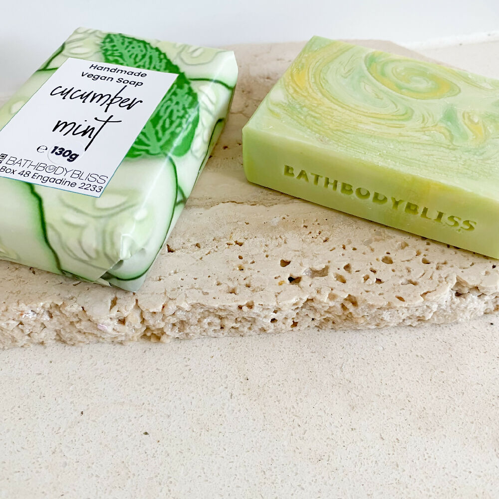 Cucumber Mint Handmade Fragranced Soap - view 2