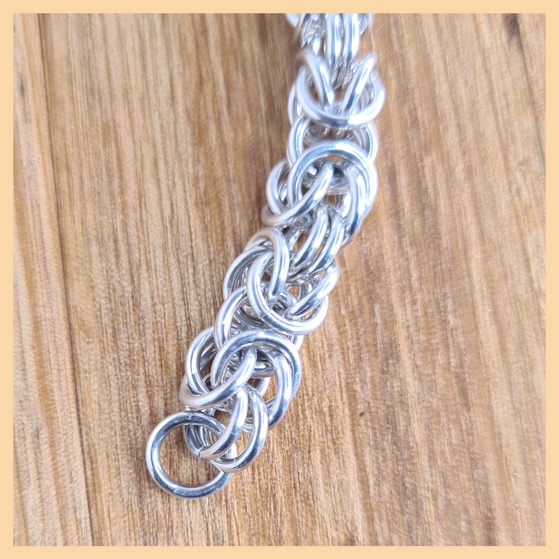 Chainmaille Byzantine Weave Bracelet