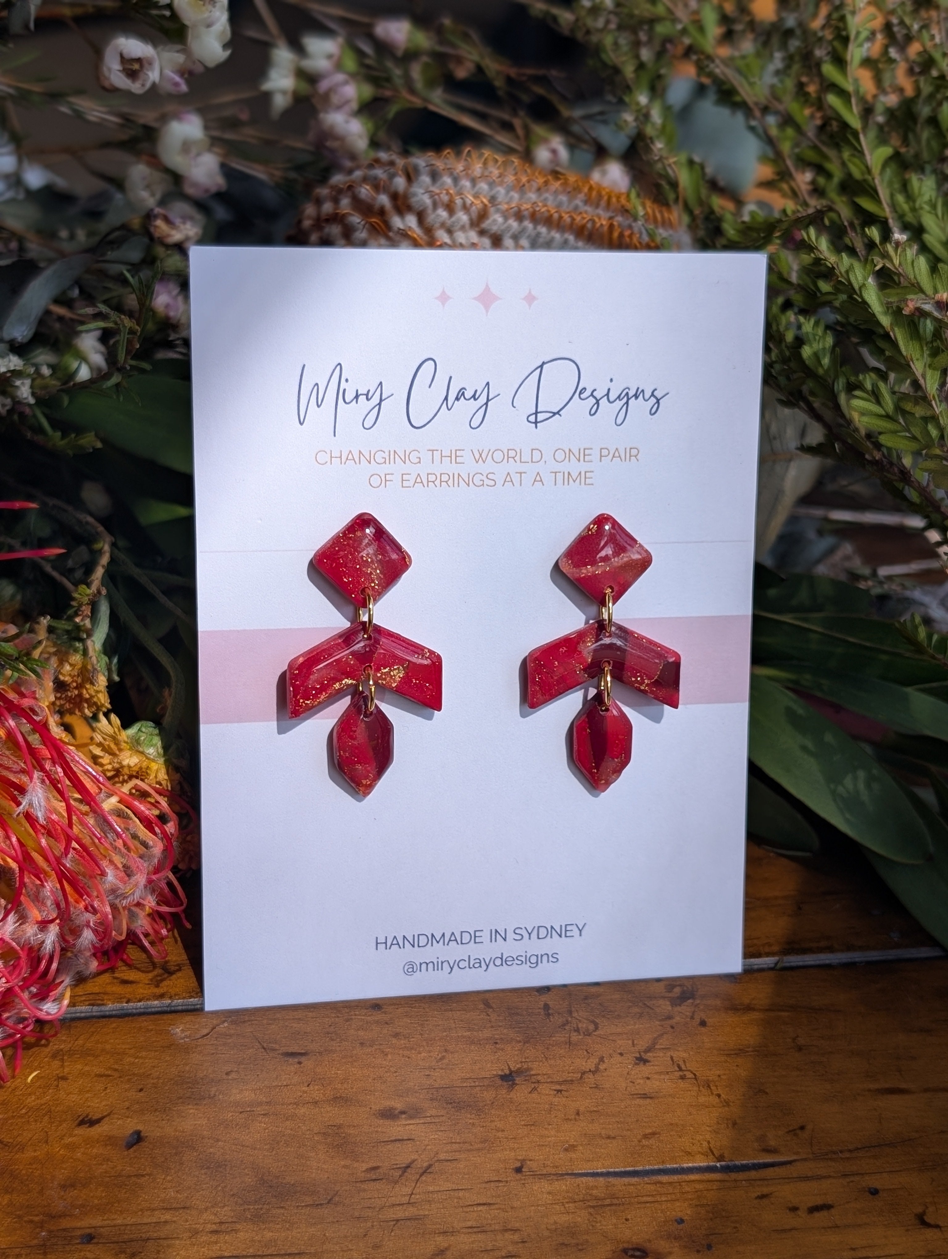 Ruby 3 piece drops