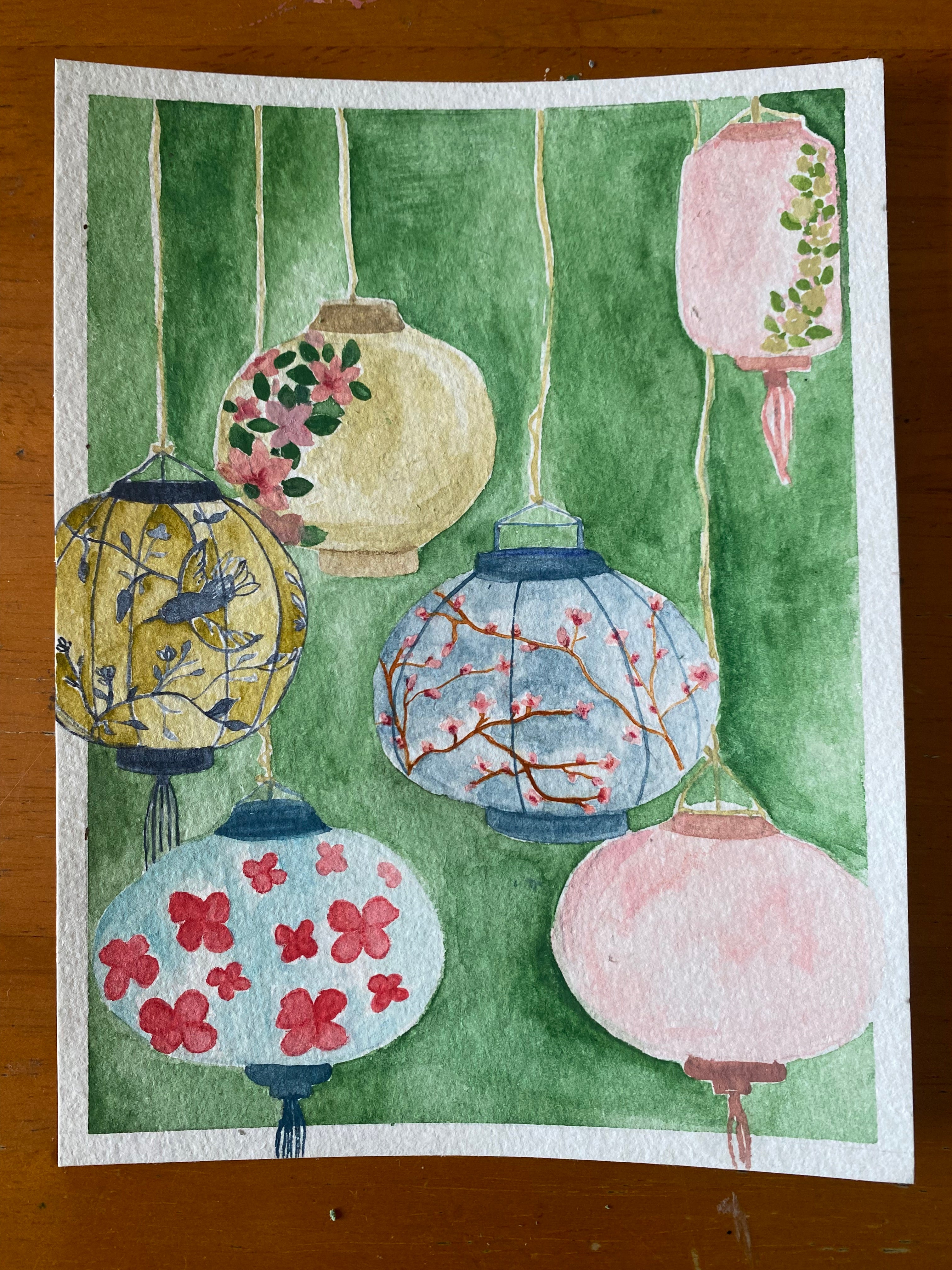 Small original watercolour paintings (12.8 by 16.8 cm)