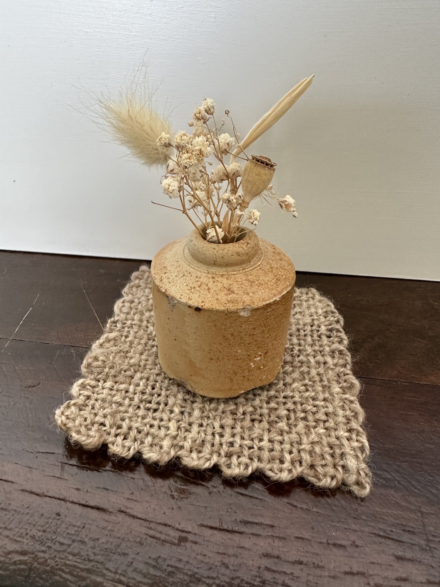 Small Handspun Natural Fibre Mats or Coasters