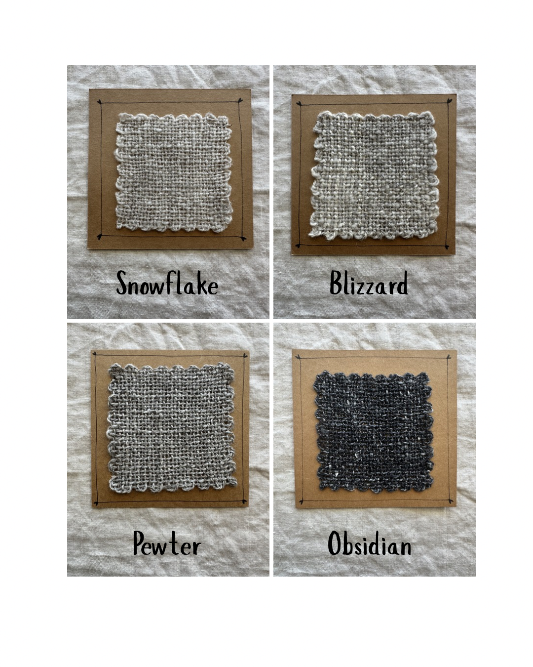 Small Handspun Natural Fibre Mats or Coasters