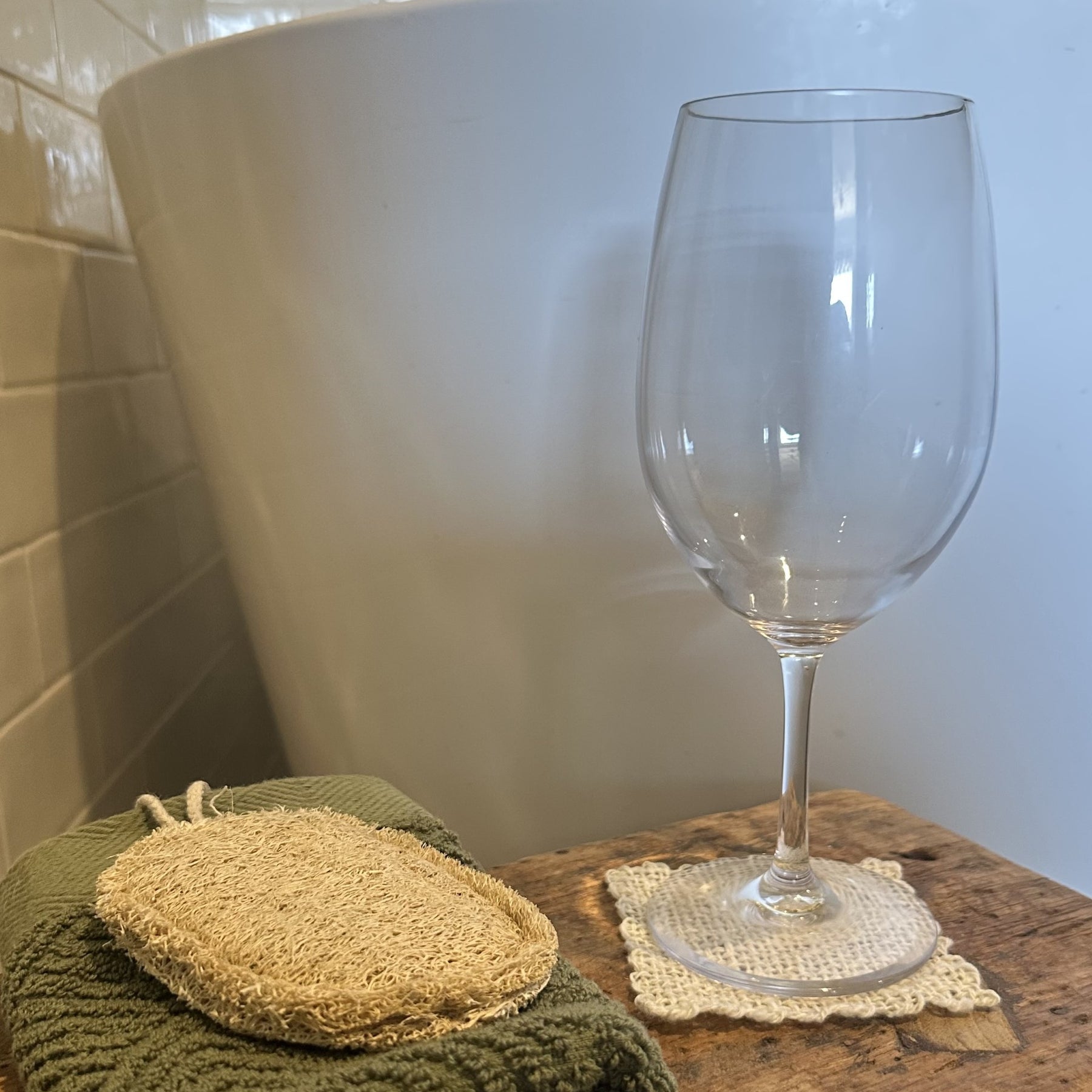 Small Handspun Natural Fibre Mats or Coasters