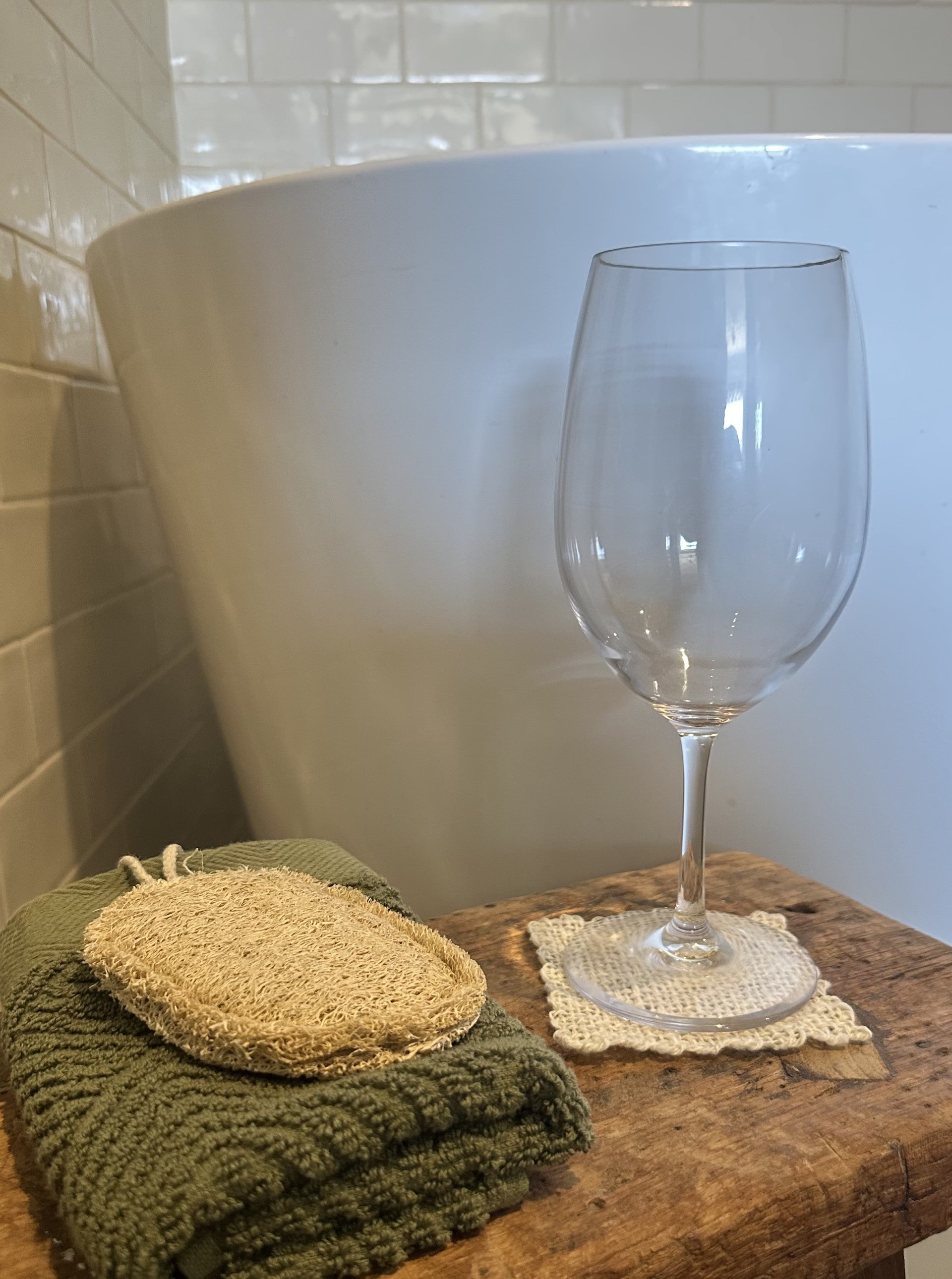 Small Handspun Natural Fibre Mats or Coasters