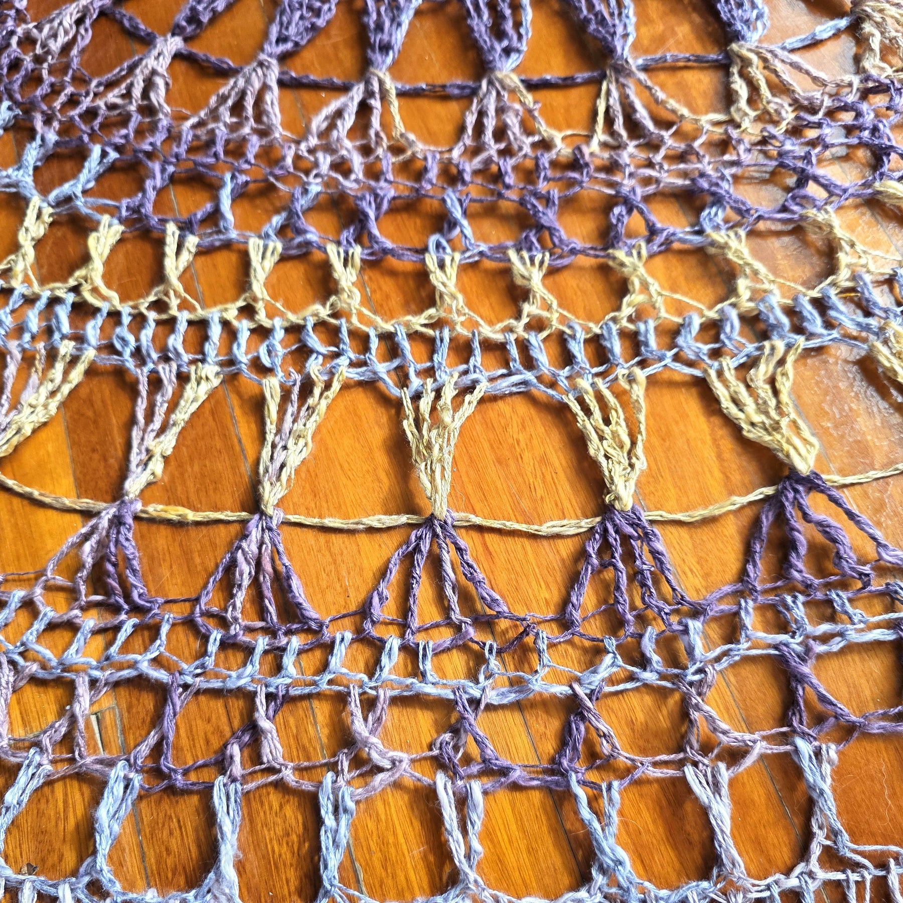 Purple and Gold Sahawl- The Mrs Ross Shawl