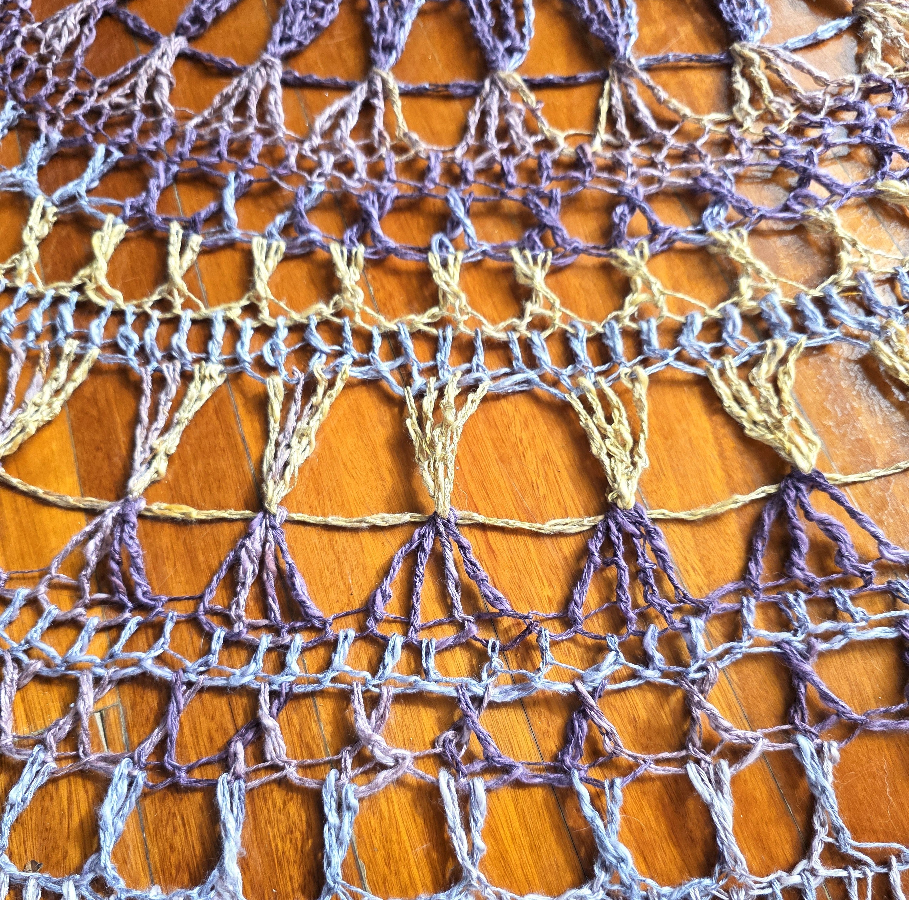 Purple and Gold Sahawl- The Mrs Ross Shawl