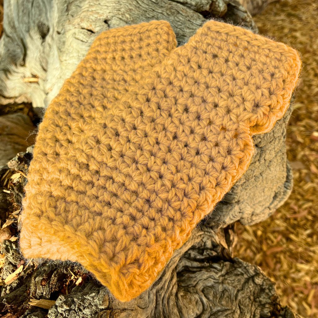 Warm Fingerless Handwarmers - Turmeric Yellow | Aussie Merino Mittens