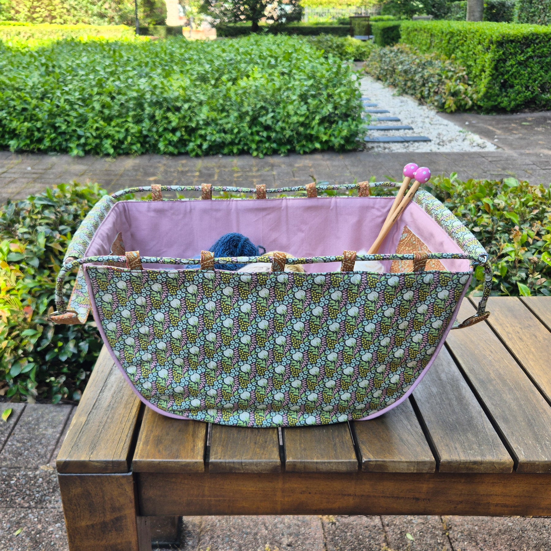 Large Knitting Project Bag – Convertible Tote