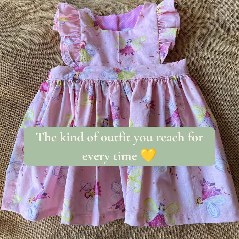 Handmade toddler pinafore / dress | Fairies