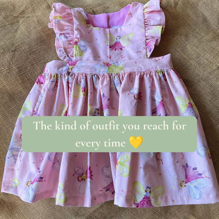 Handmade toddler pinafore / dress | Fairies
